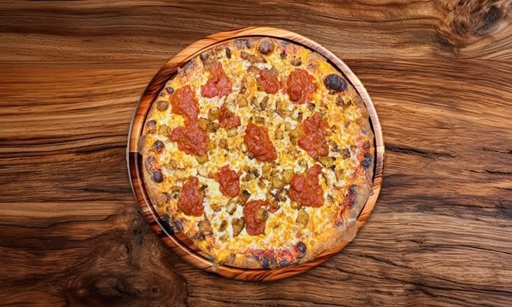 Lg Eggplant Parmesan Pizza 14 (Italian Style)