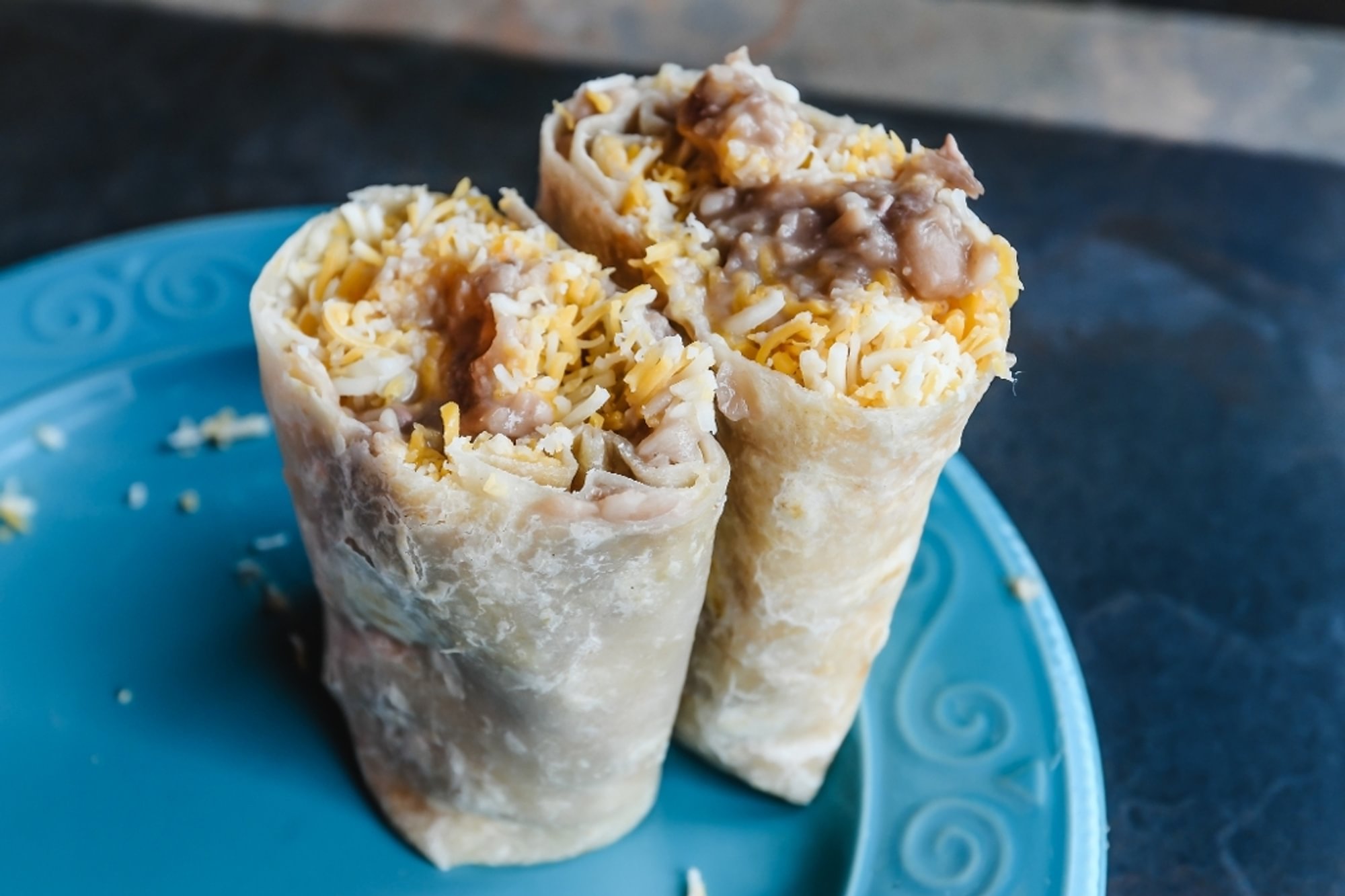 Bean and cheese burrito