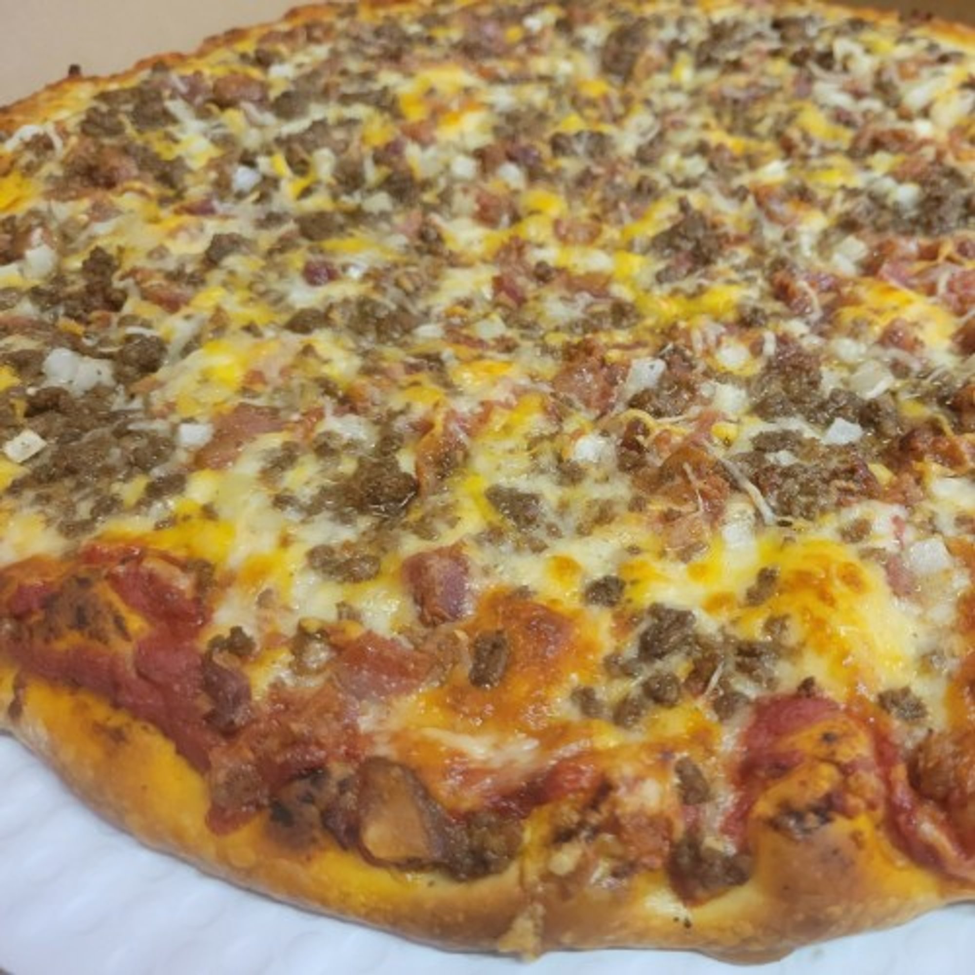 Bacon Cheese Burger Pizza
