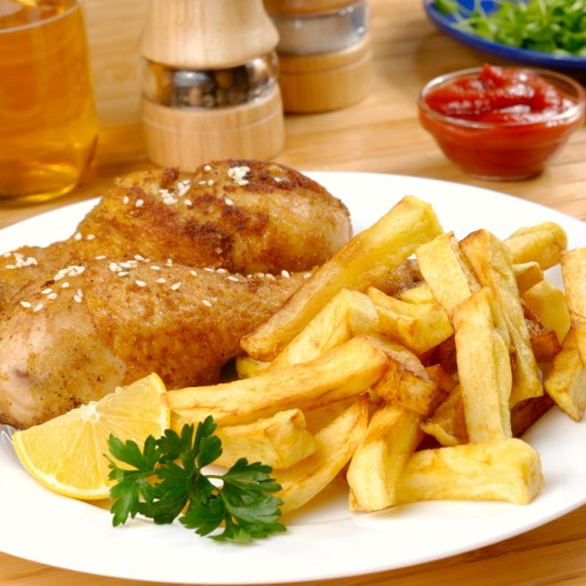 Papas Y Pollo