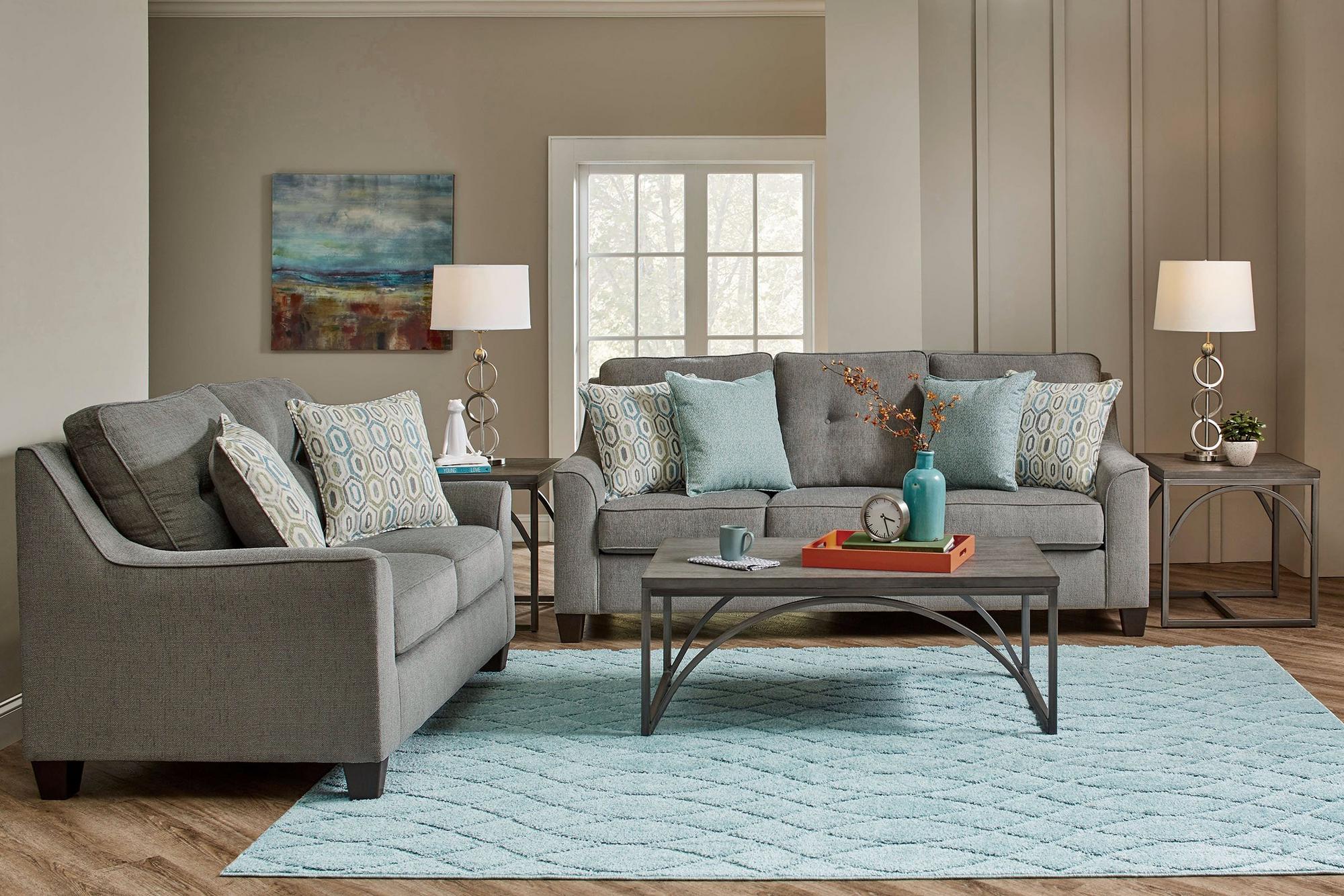 2 - Piece Surge Smoke Sofa & Loveseat