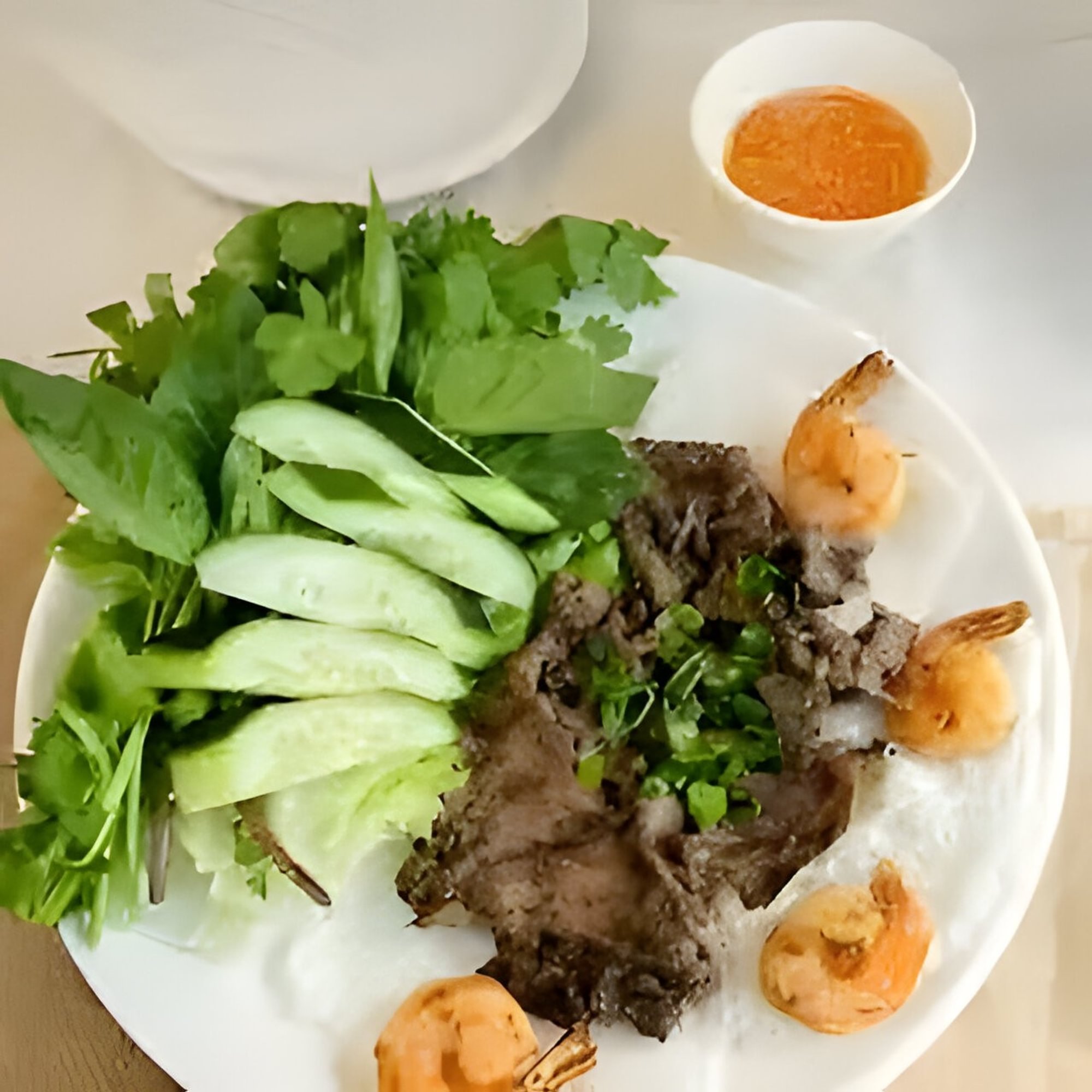 Self-Wrapped Grilled Beef & Shrimp
