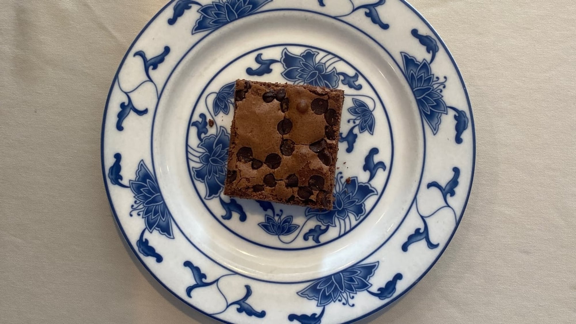 Chocolate chip brownie