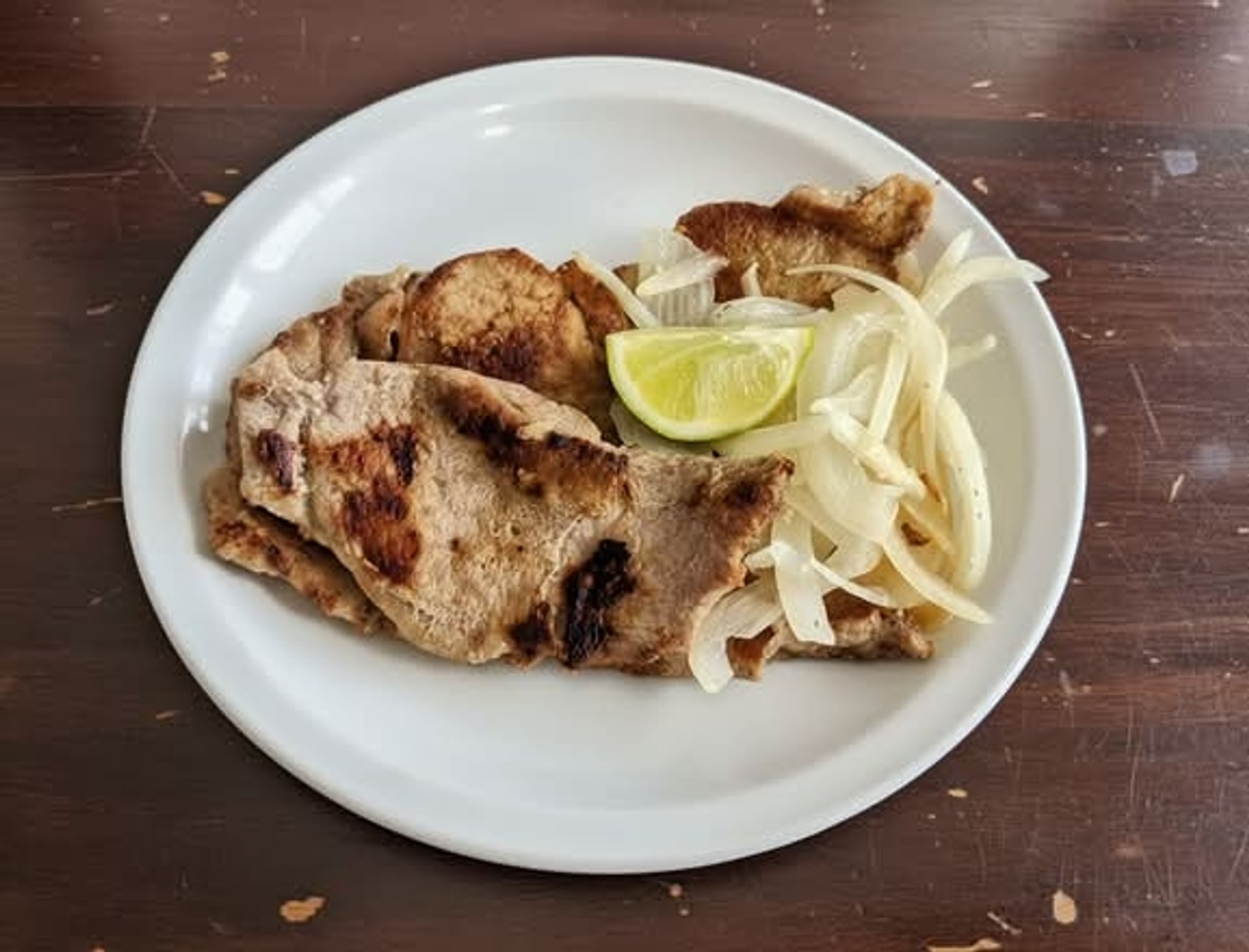 Bistec De Puerco / Grilled Pork Steak