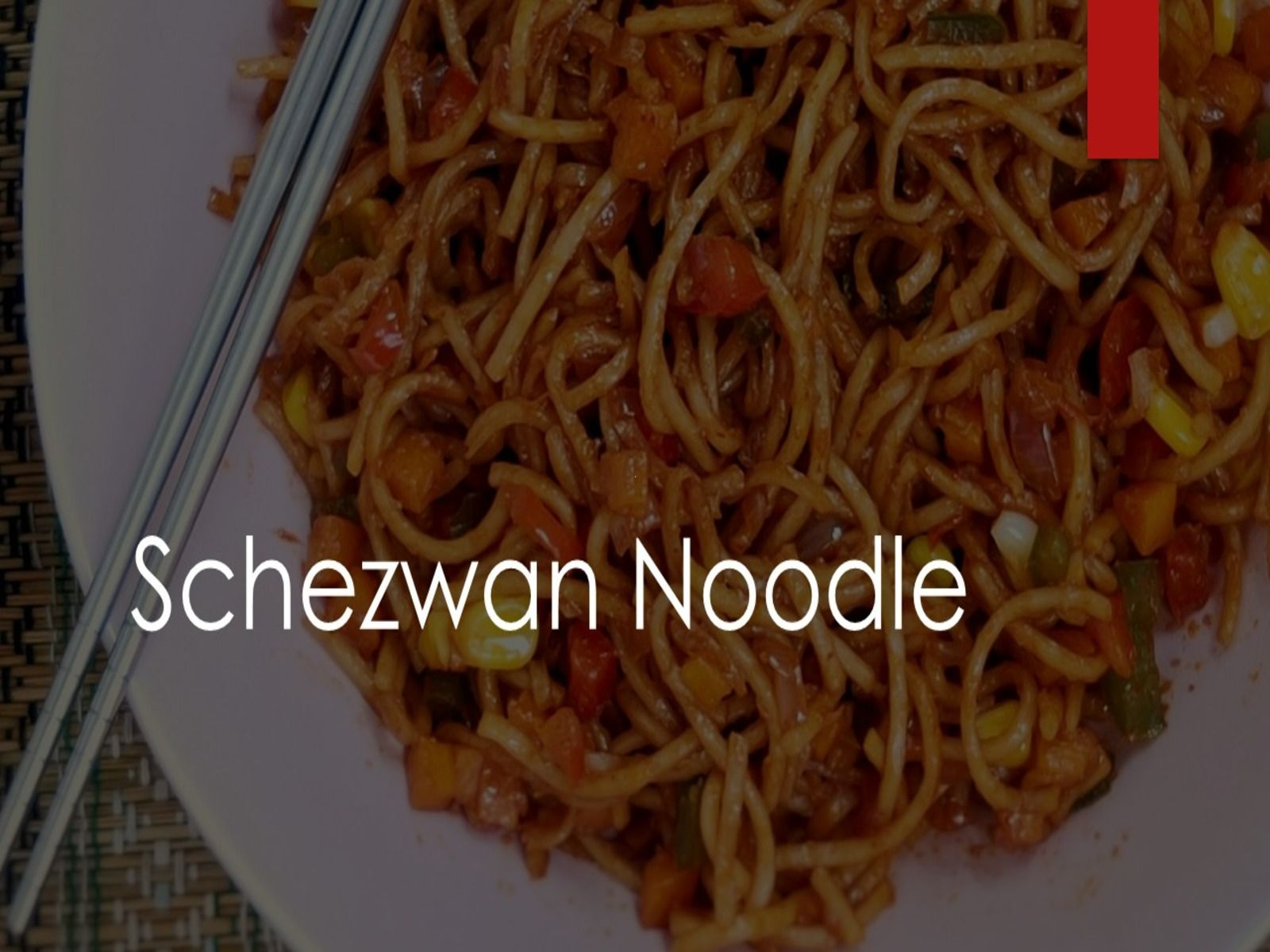 Schezwan Noodles With Chicken