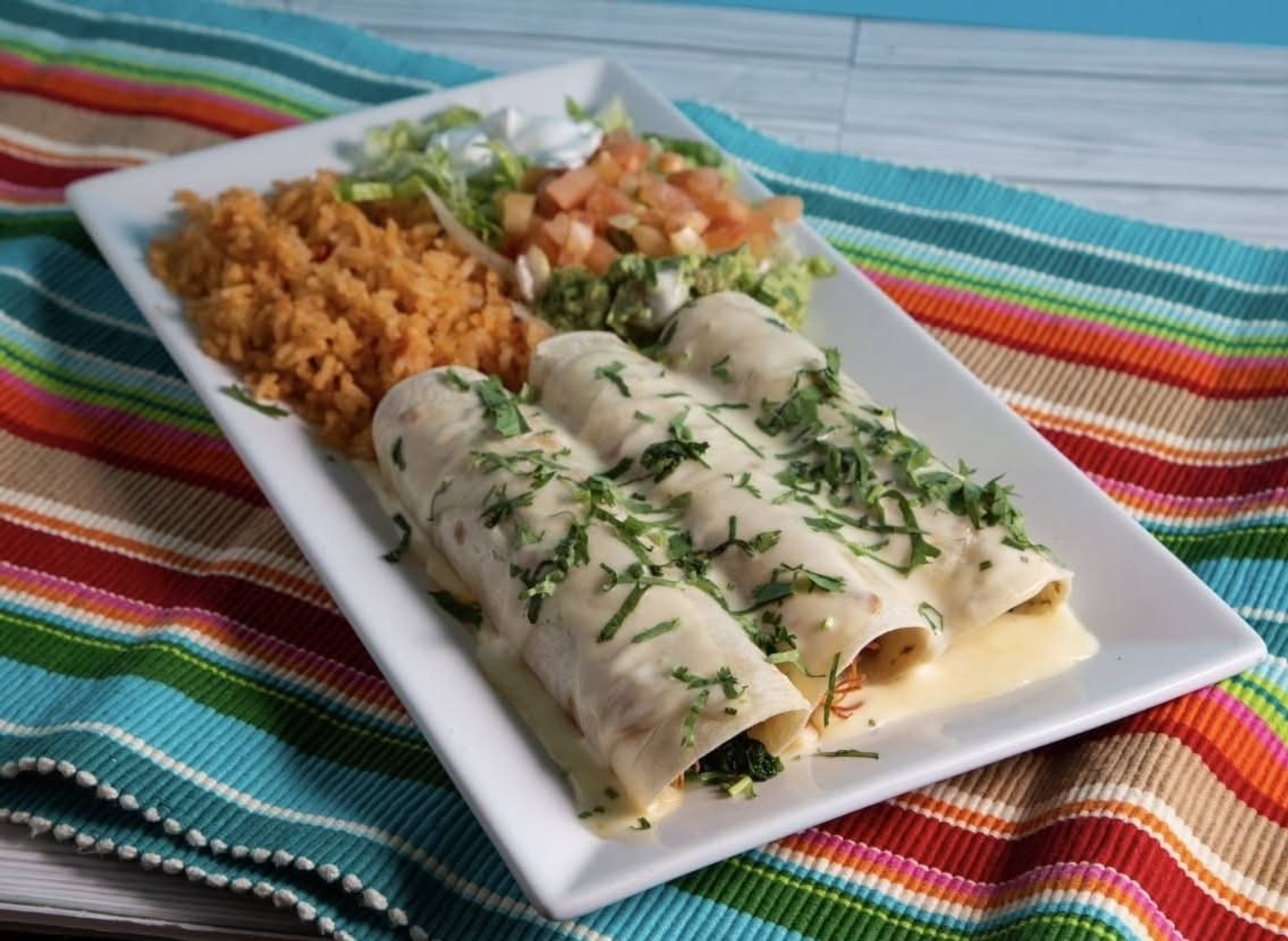 Lunch Popeye Enchiladas