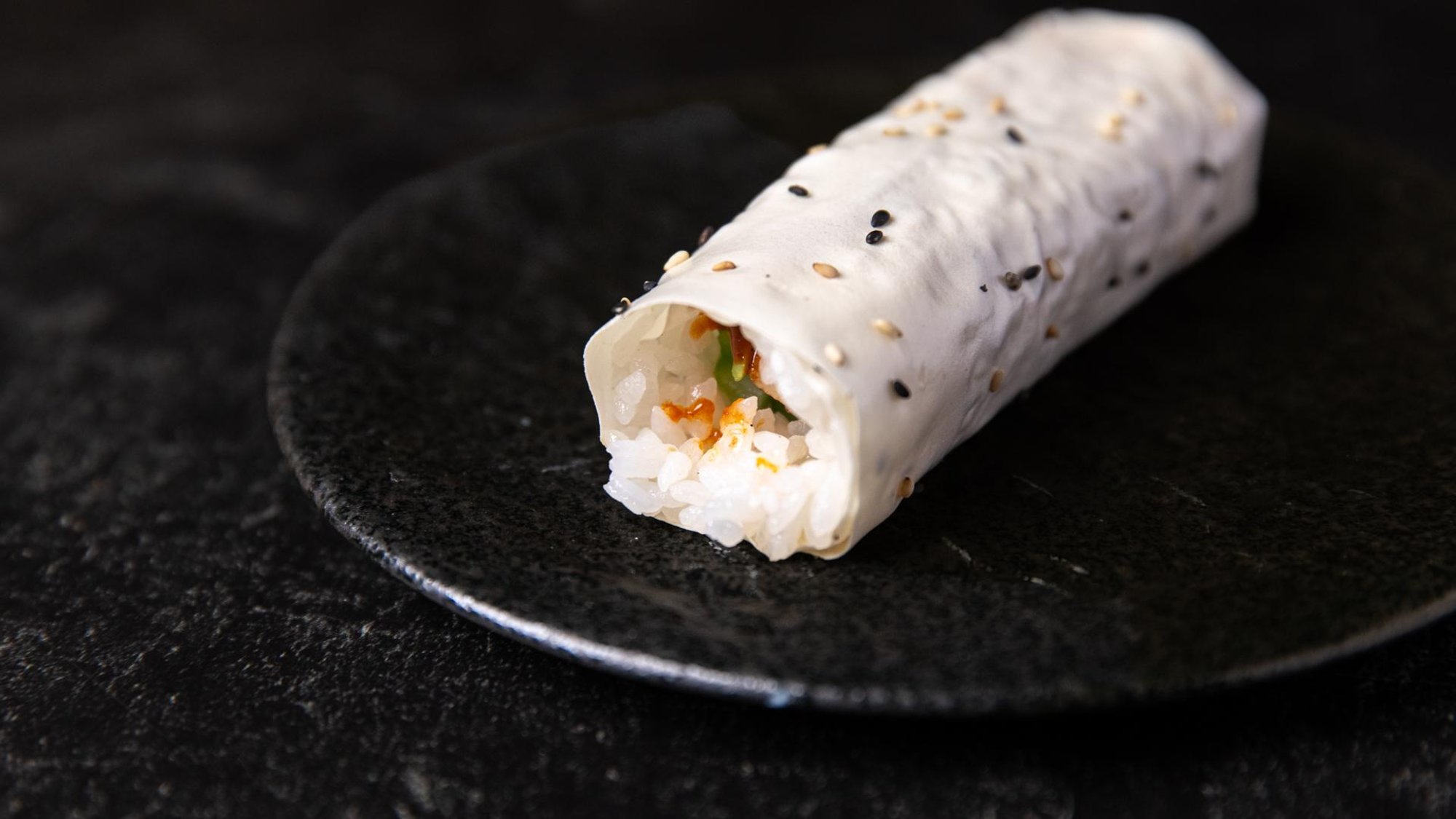 Spicy Miso Seabass Handroll