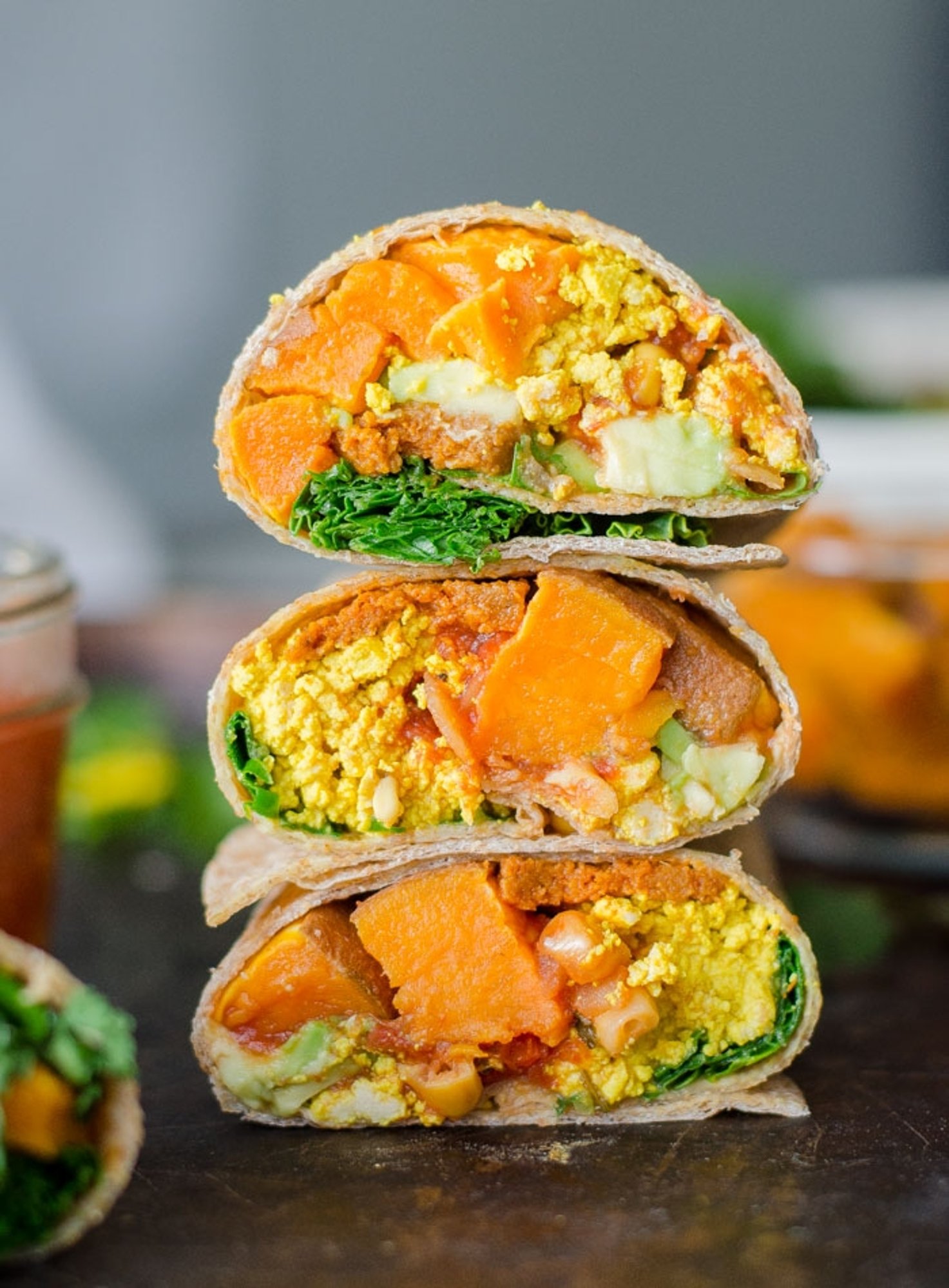 Mushroom Sweet Potato Burrito
