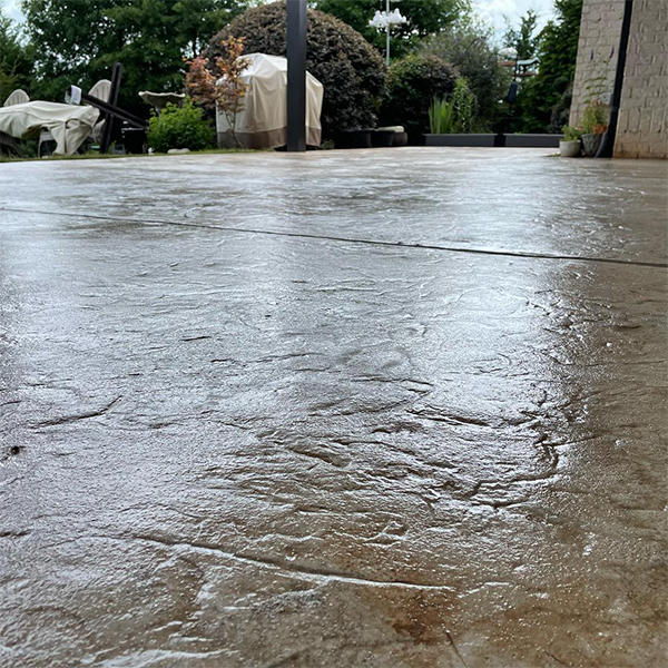 Update your patio with a stamped concrete look