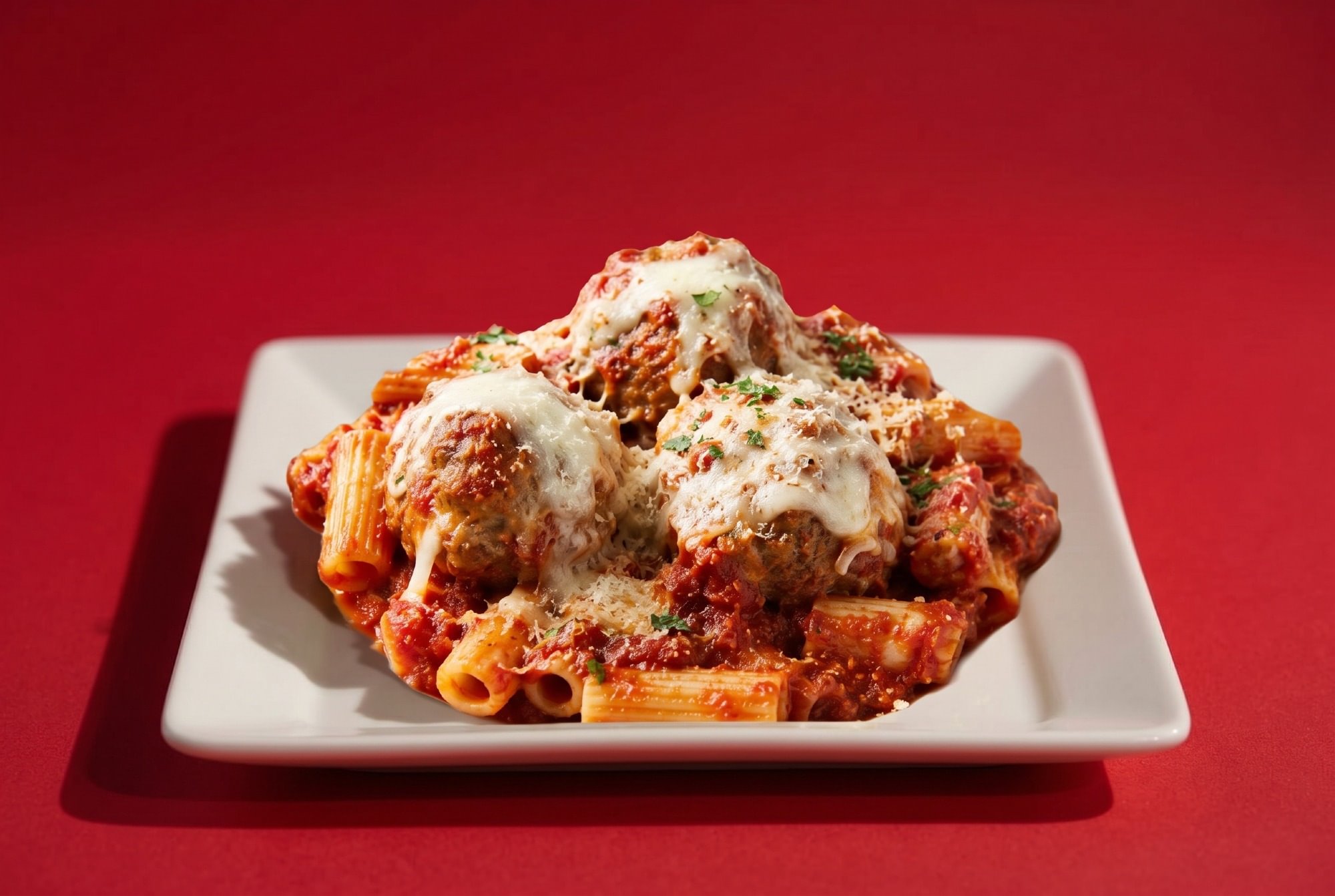Meatball Parmigiana Pasta