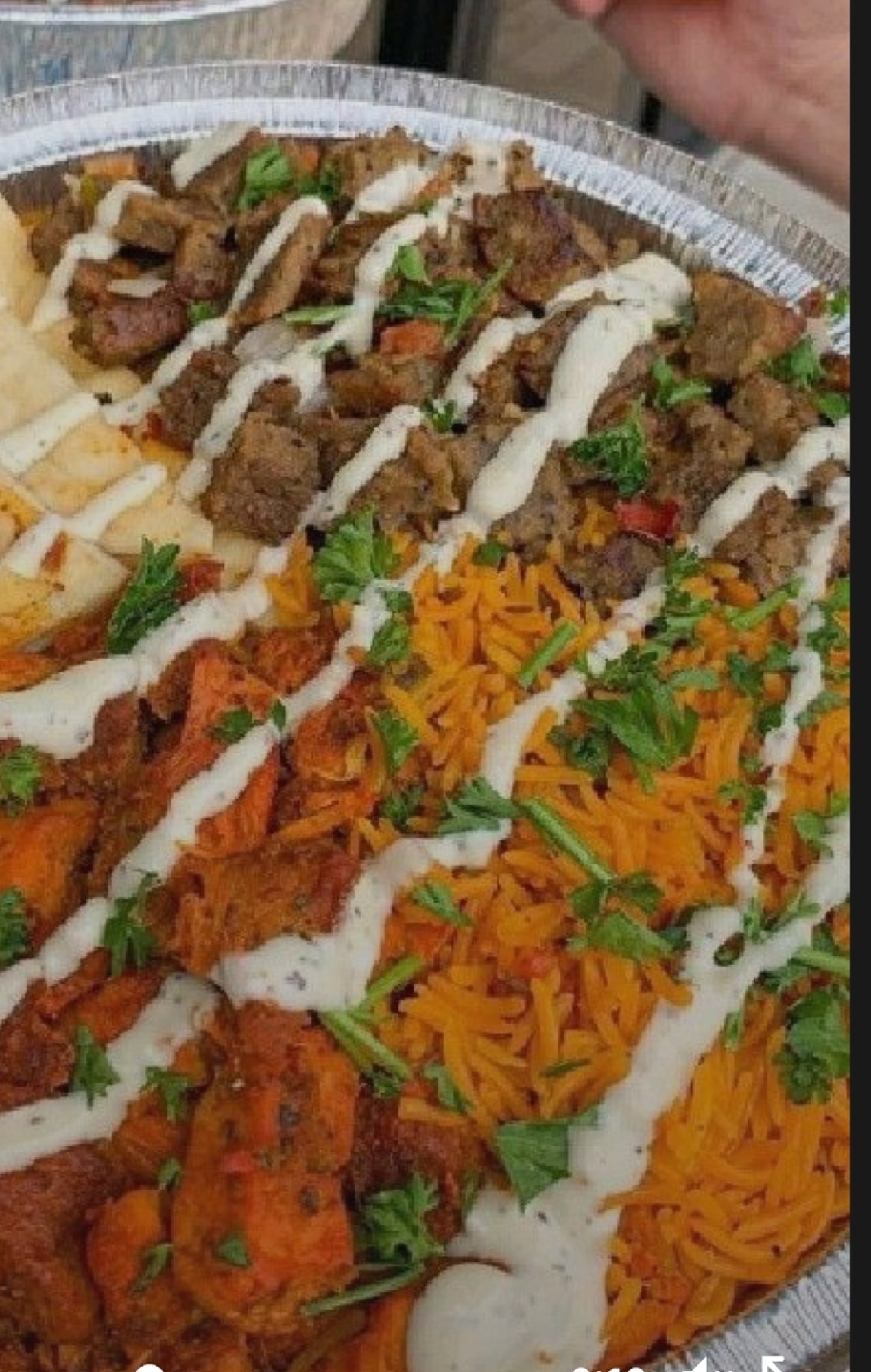 Chicken and Lamb Over Rice