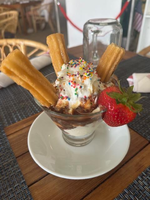 Churro Ice Cream Sundae