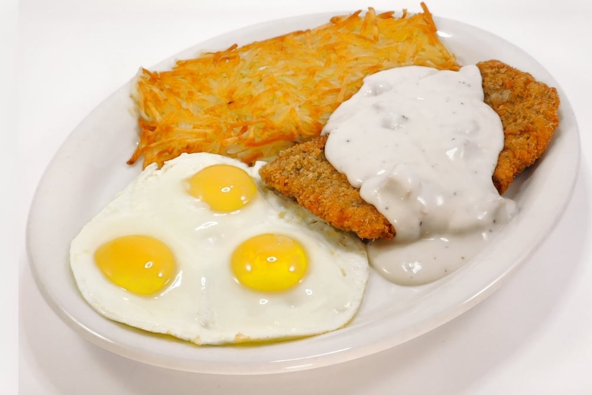 Country Fried Steak and Eggs