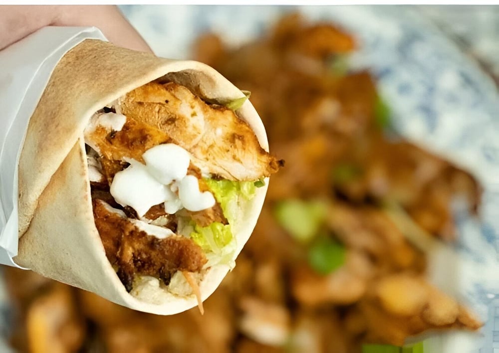 Chicken caesar roll