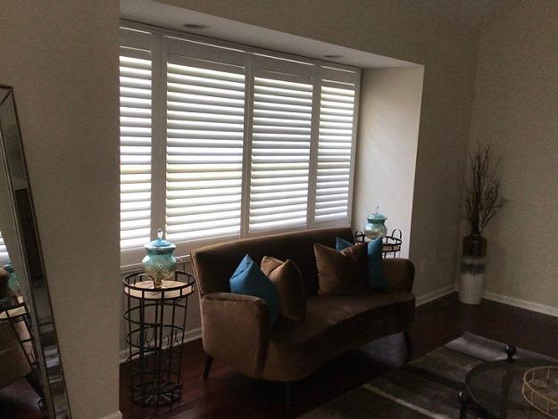 We love how marvelous these Plantation Shutters look on these wide windows in this Phillipsburg home. Plantation Shutters complement any interior and here they truly bring out the elegance of the furniture.  BudgetBlindsPhillipsburg  PlantationShutters  FreeConsultation  WindowWednesday