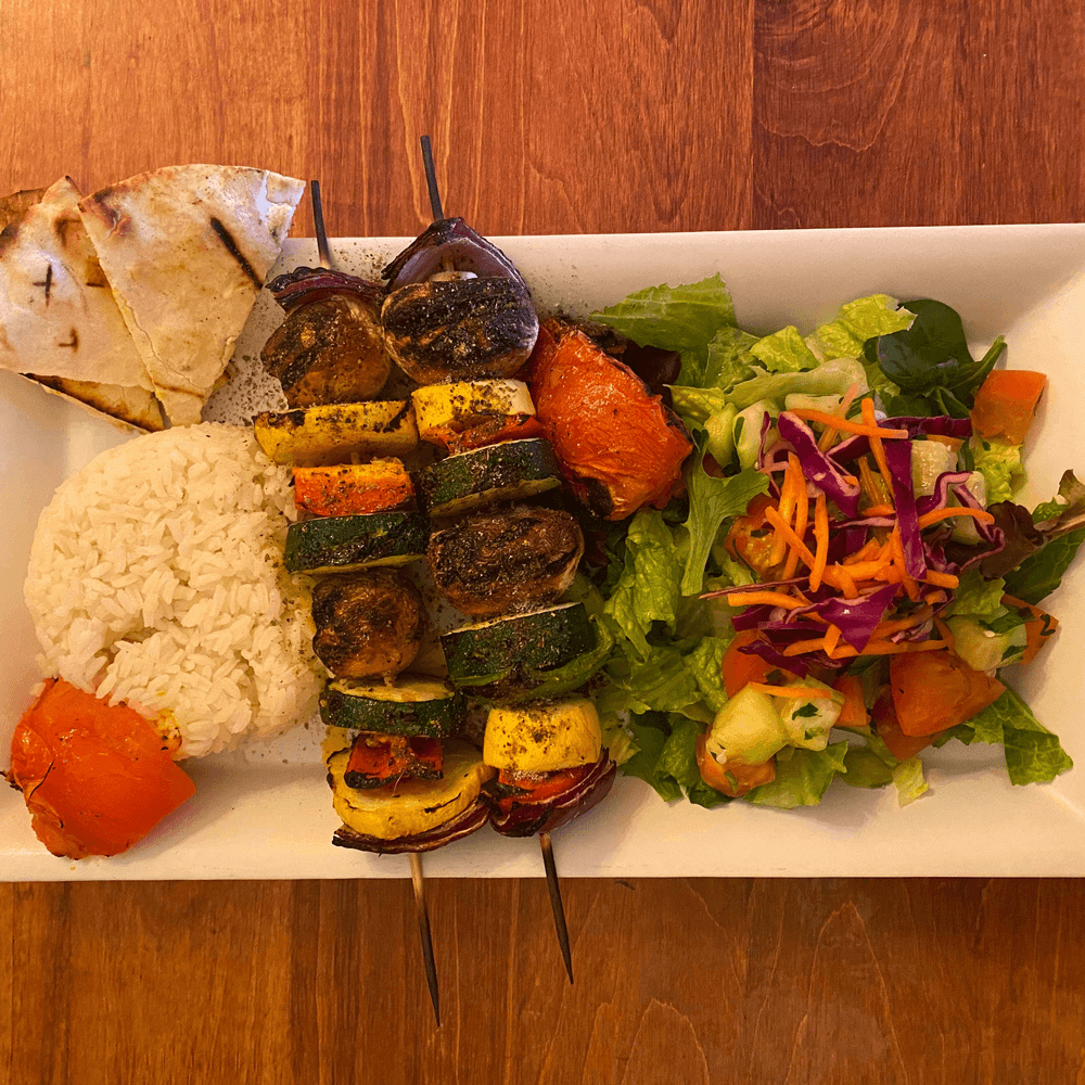Veggie Kebab Plate