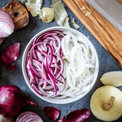 Raw Onions & Jalapeño