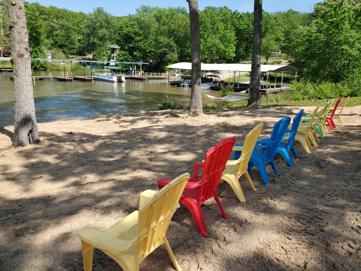Sandy Beach and Swim Dock