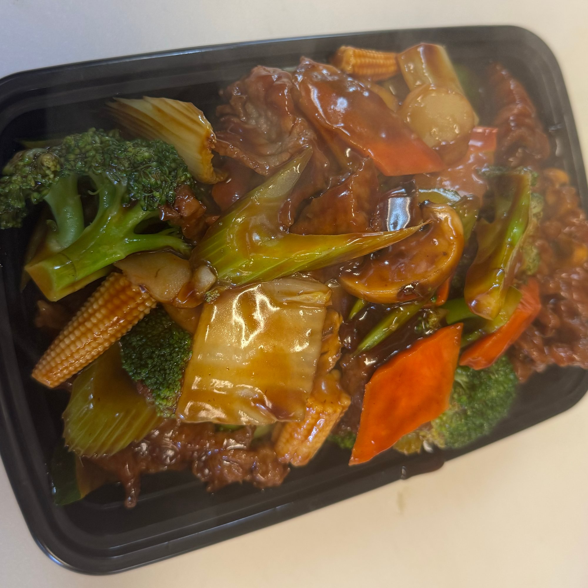 Beef with Chinese Mixed Veg