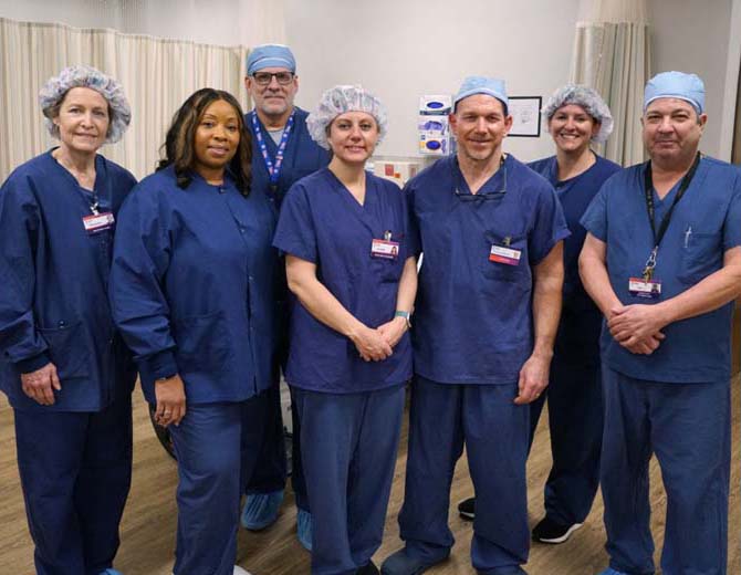 The expert staff at Azura Surgery Center Cherry Hill