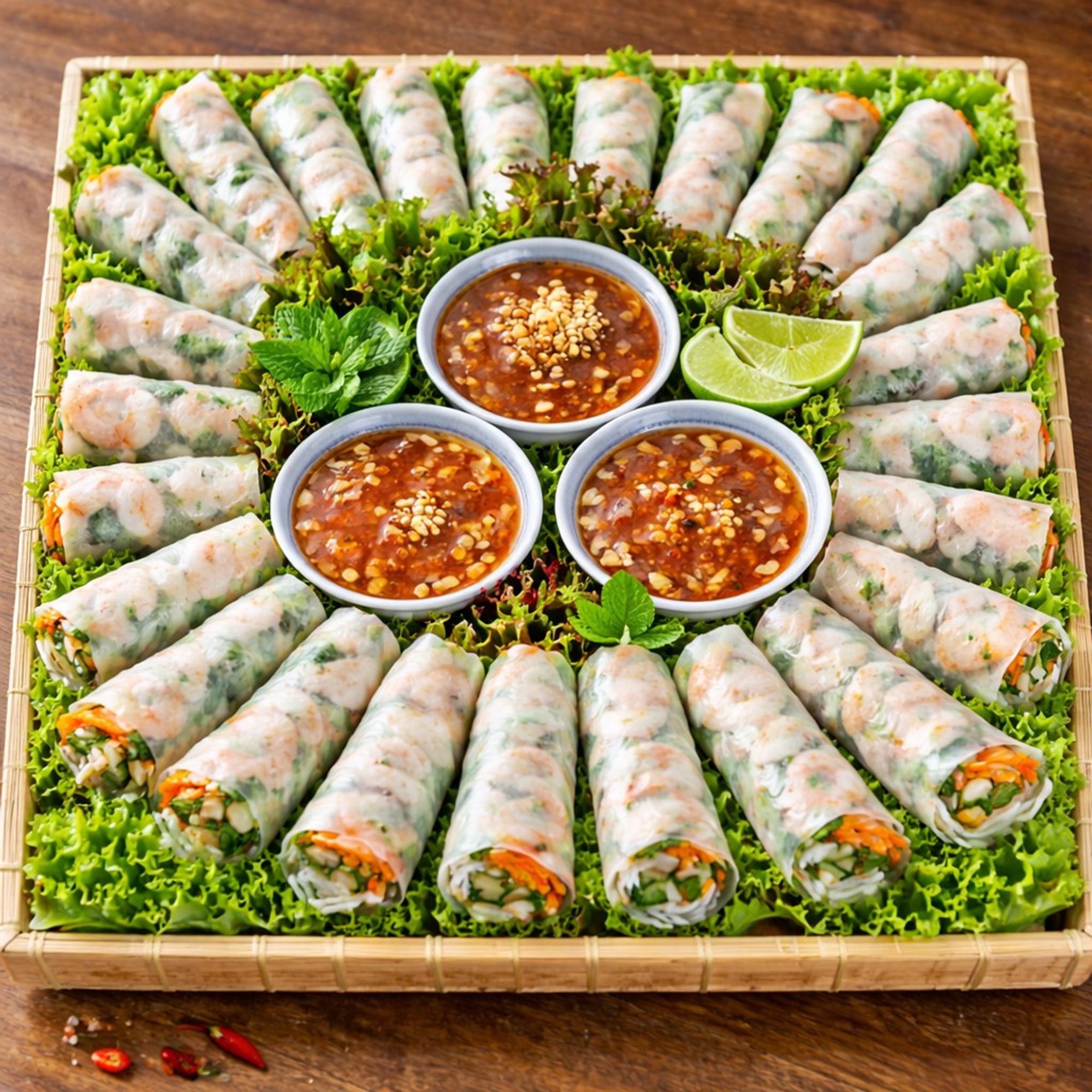Gỏi cuốn (Vietnamese fresh spring rolls)