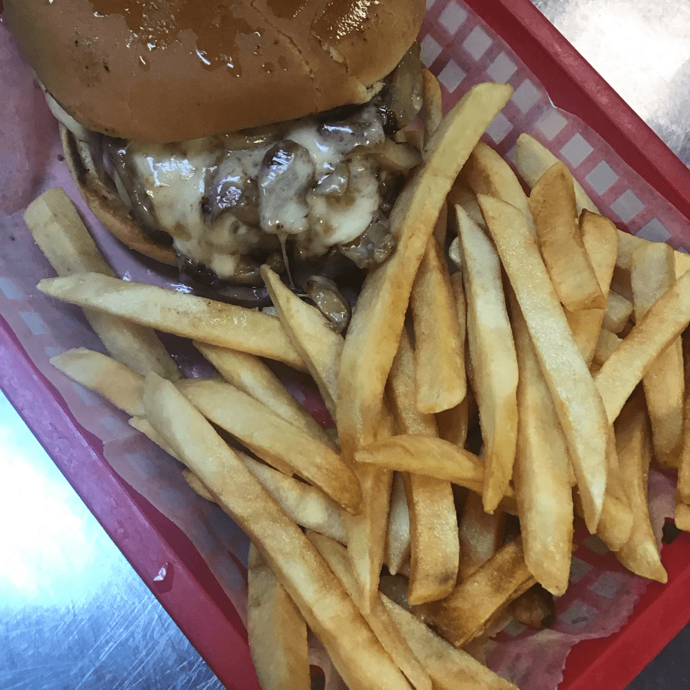 Mushroom Swiss Burger