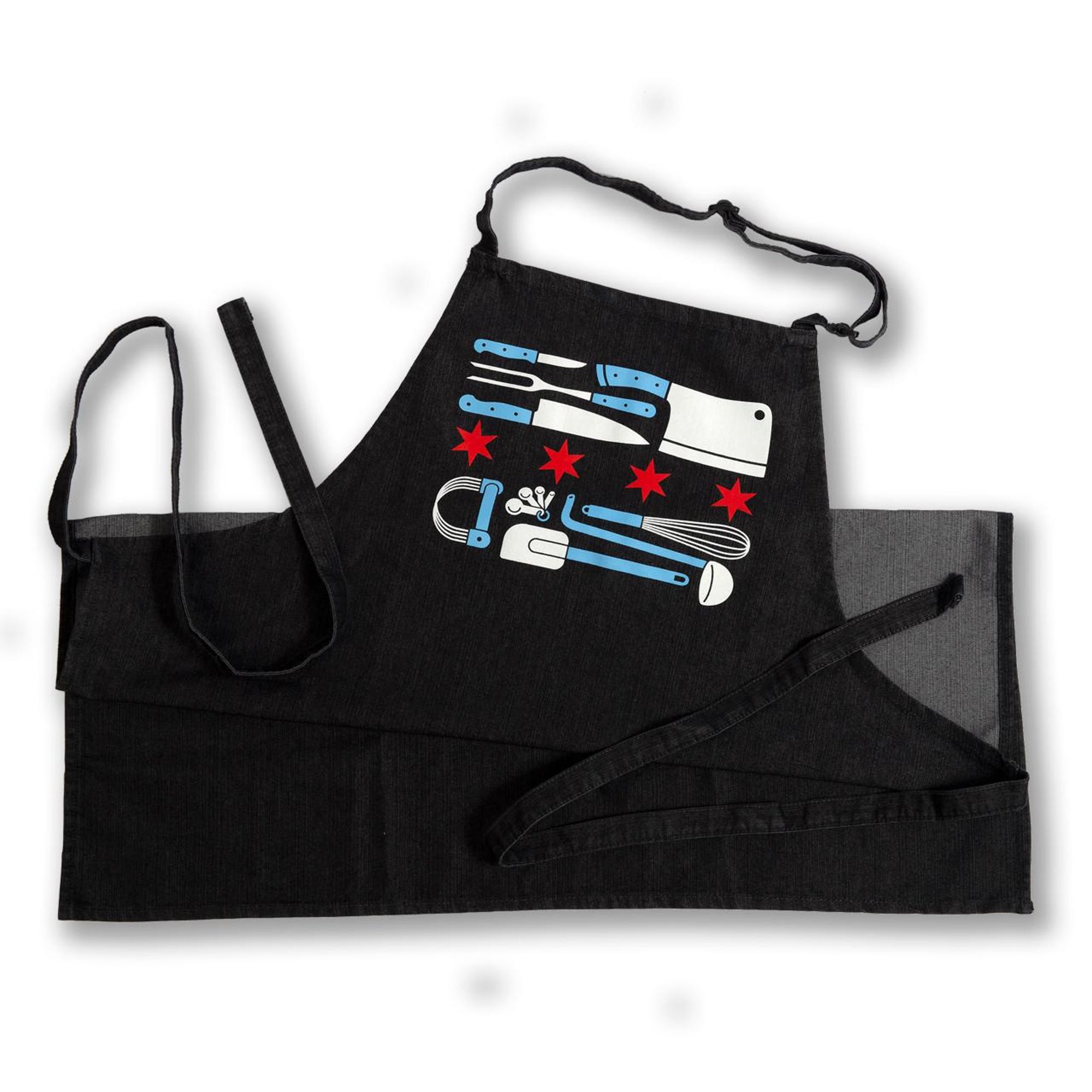 Chicago Flag Apron Denim