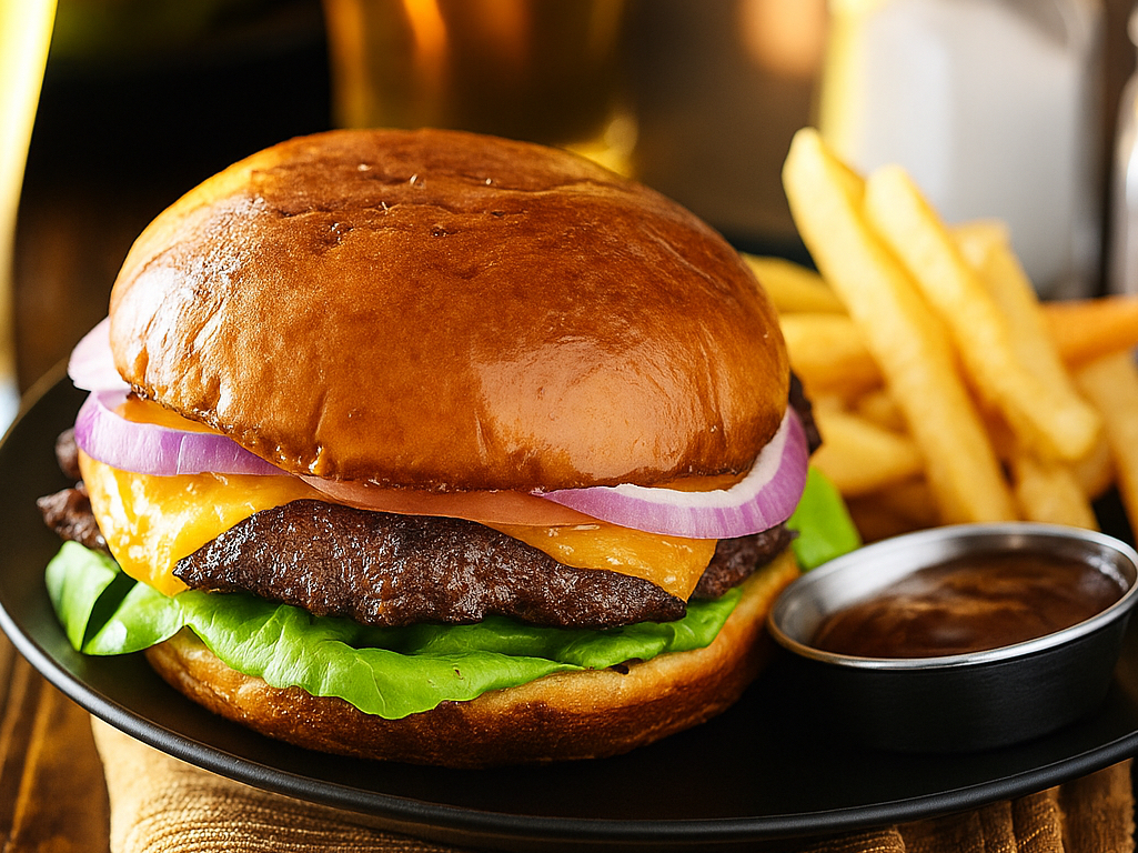 FIESTA JALAPEÑO BURGER WITH FRIES