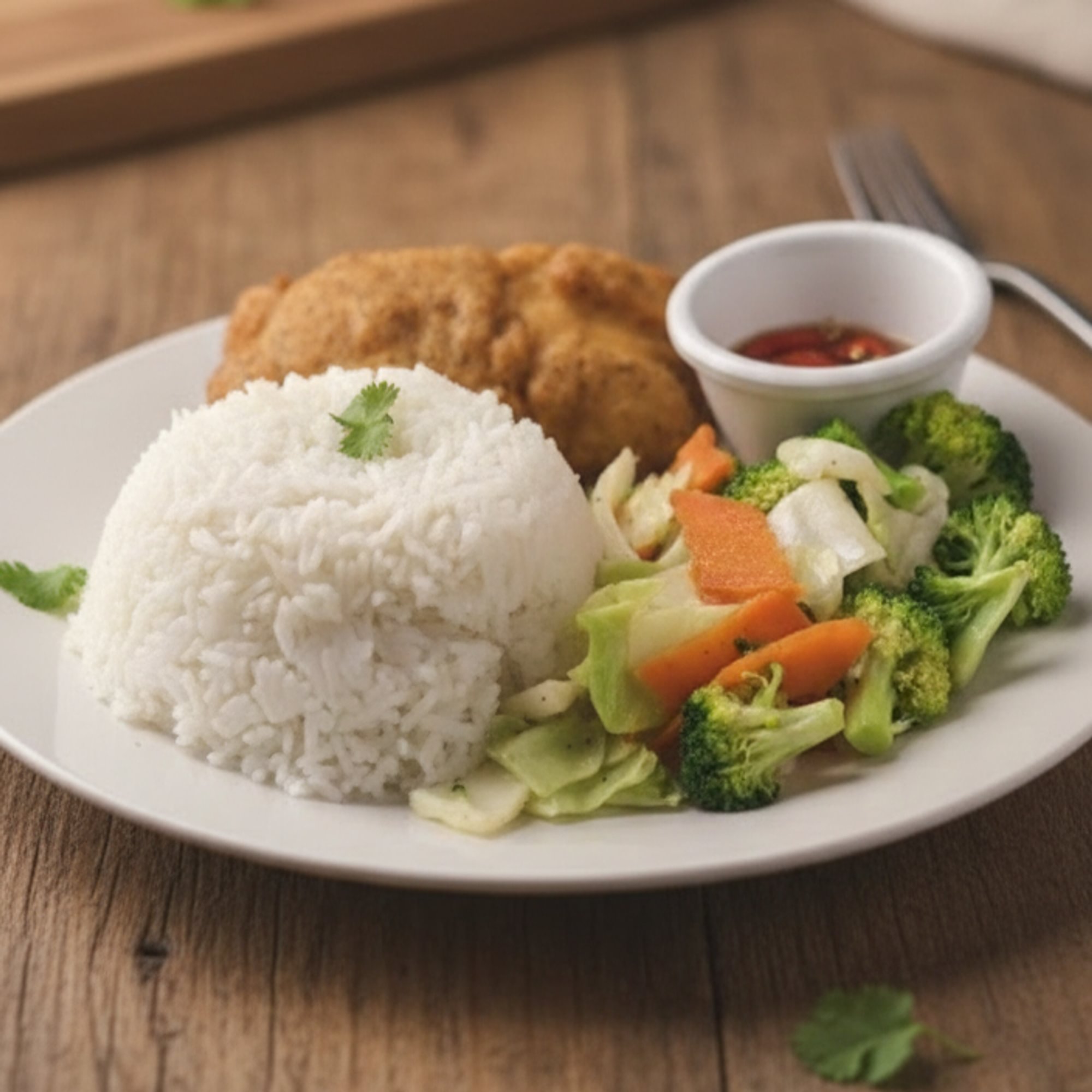 Grouper Filet Fried/Steamed Rice