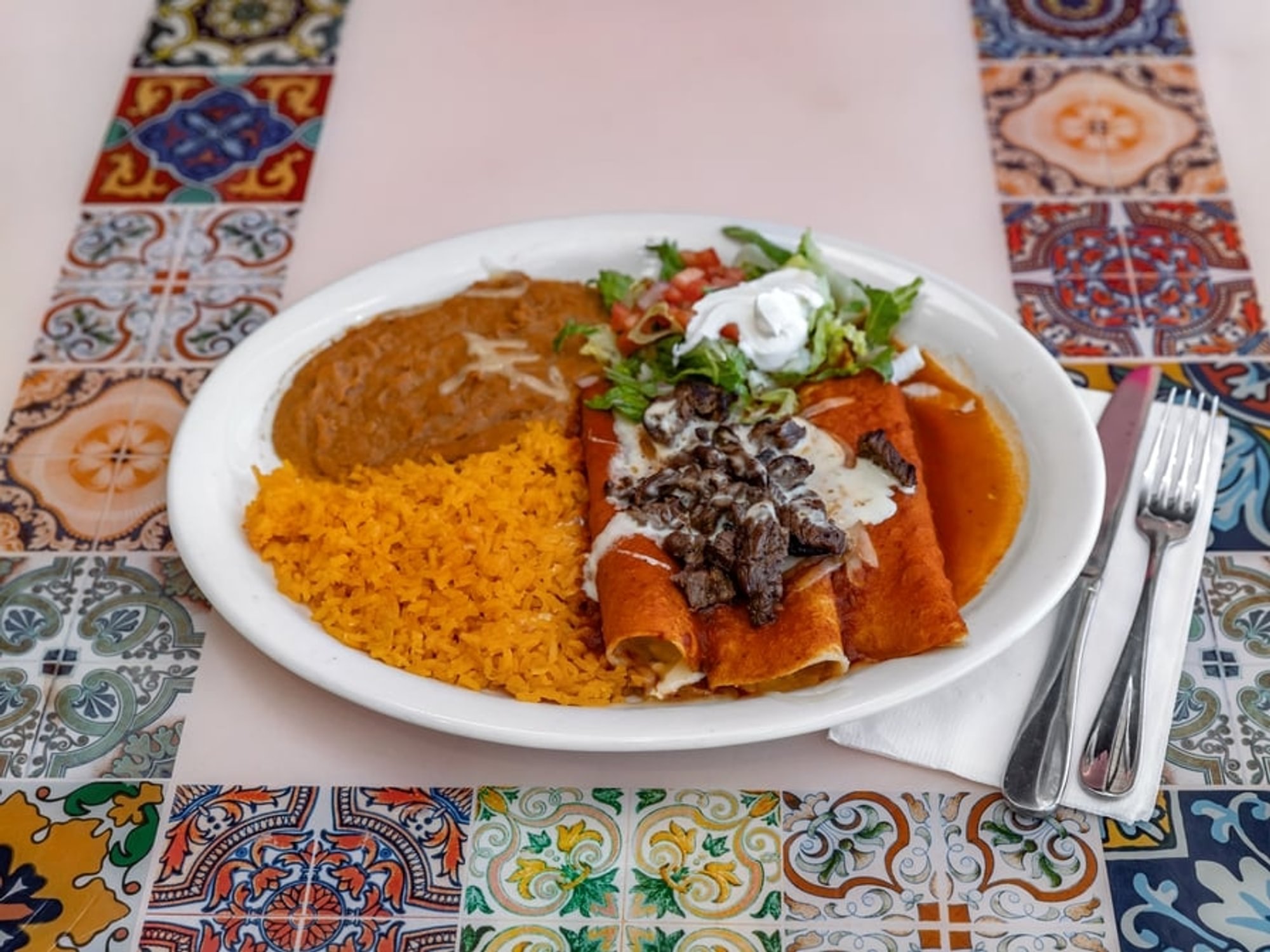 Enchiladas Al Carbon