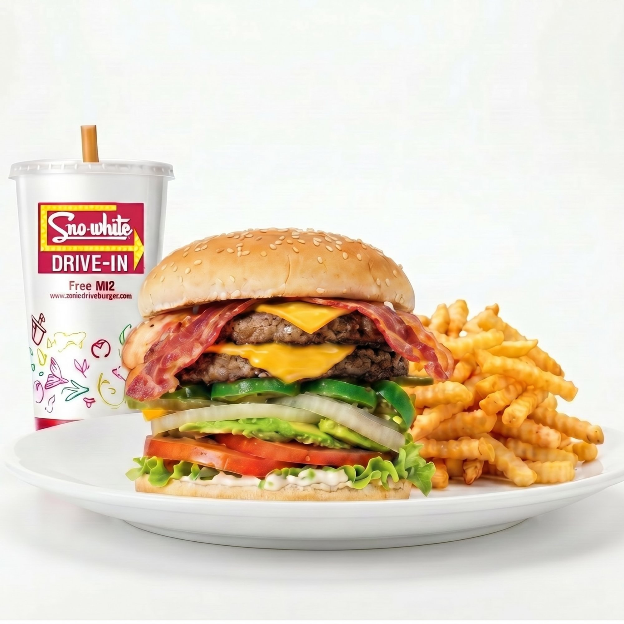 #6 Double K.O Burger Combo