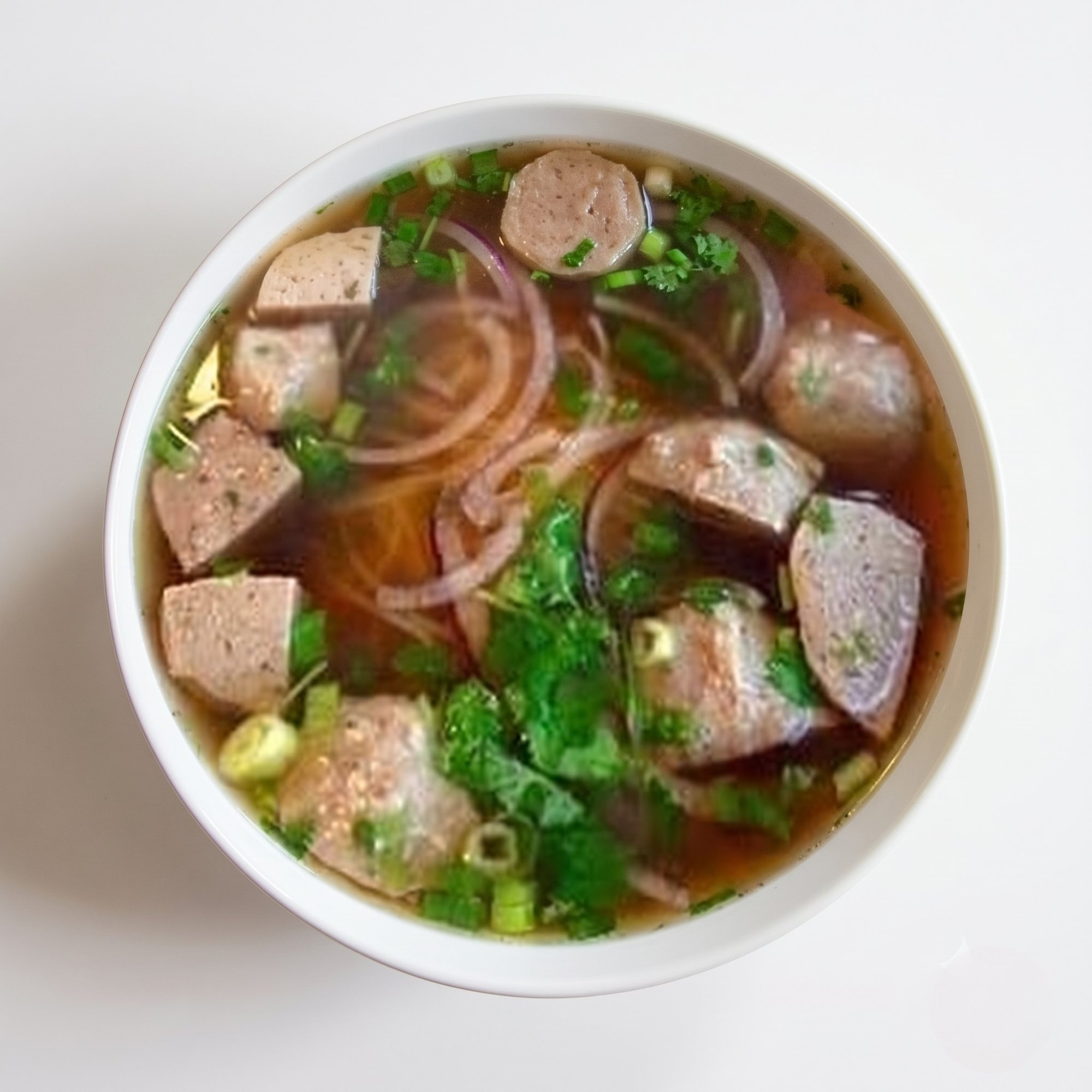 Noodle Soup with Meatballs