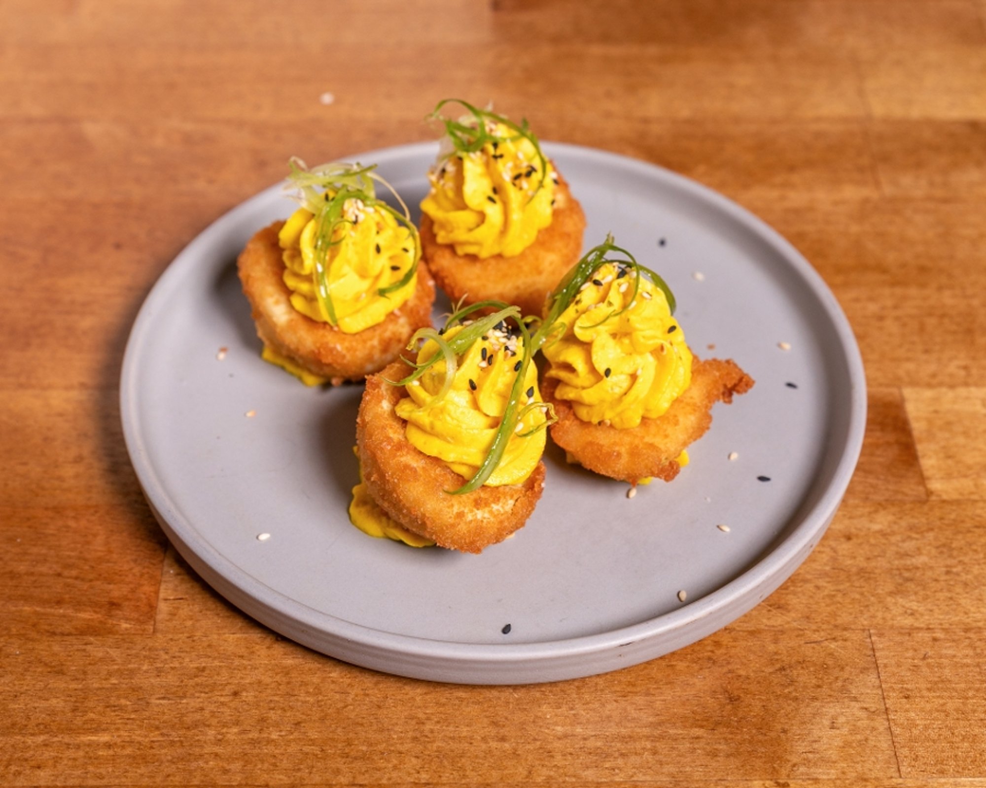 Crispy Deviled Eggs