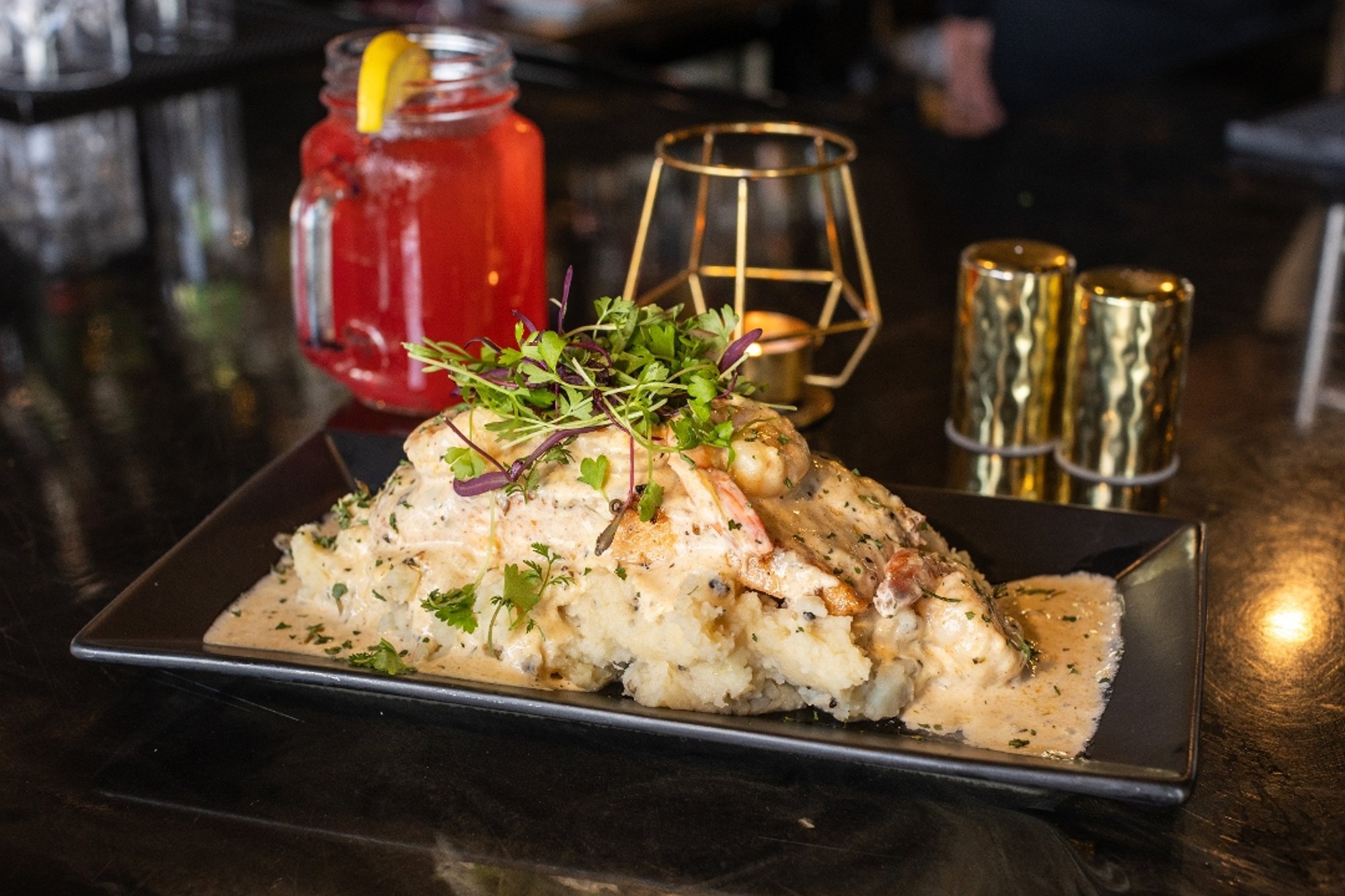 Salmon w/ Shrimp