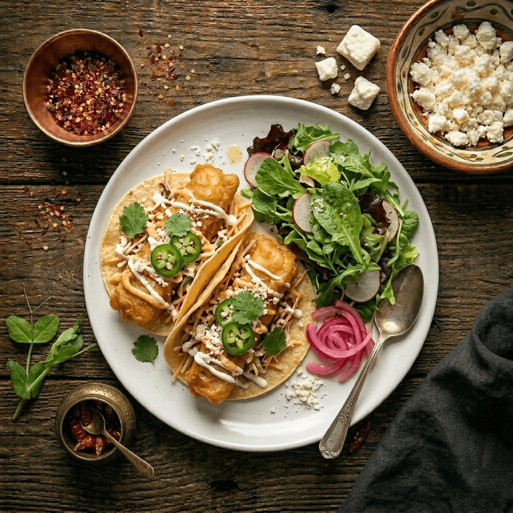 Baja Style Fish Taco Duo