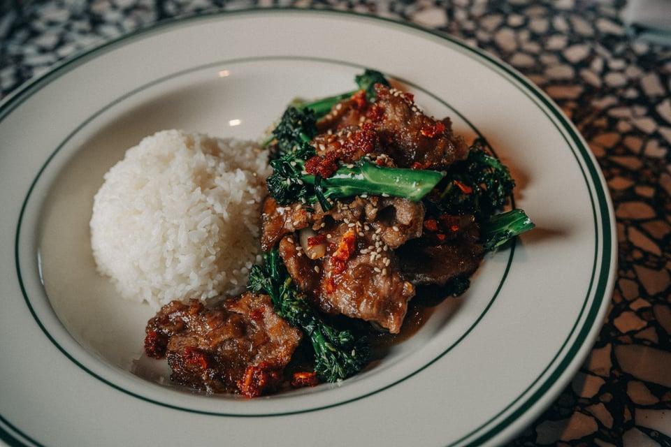 Crispy Beef and Broccolini