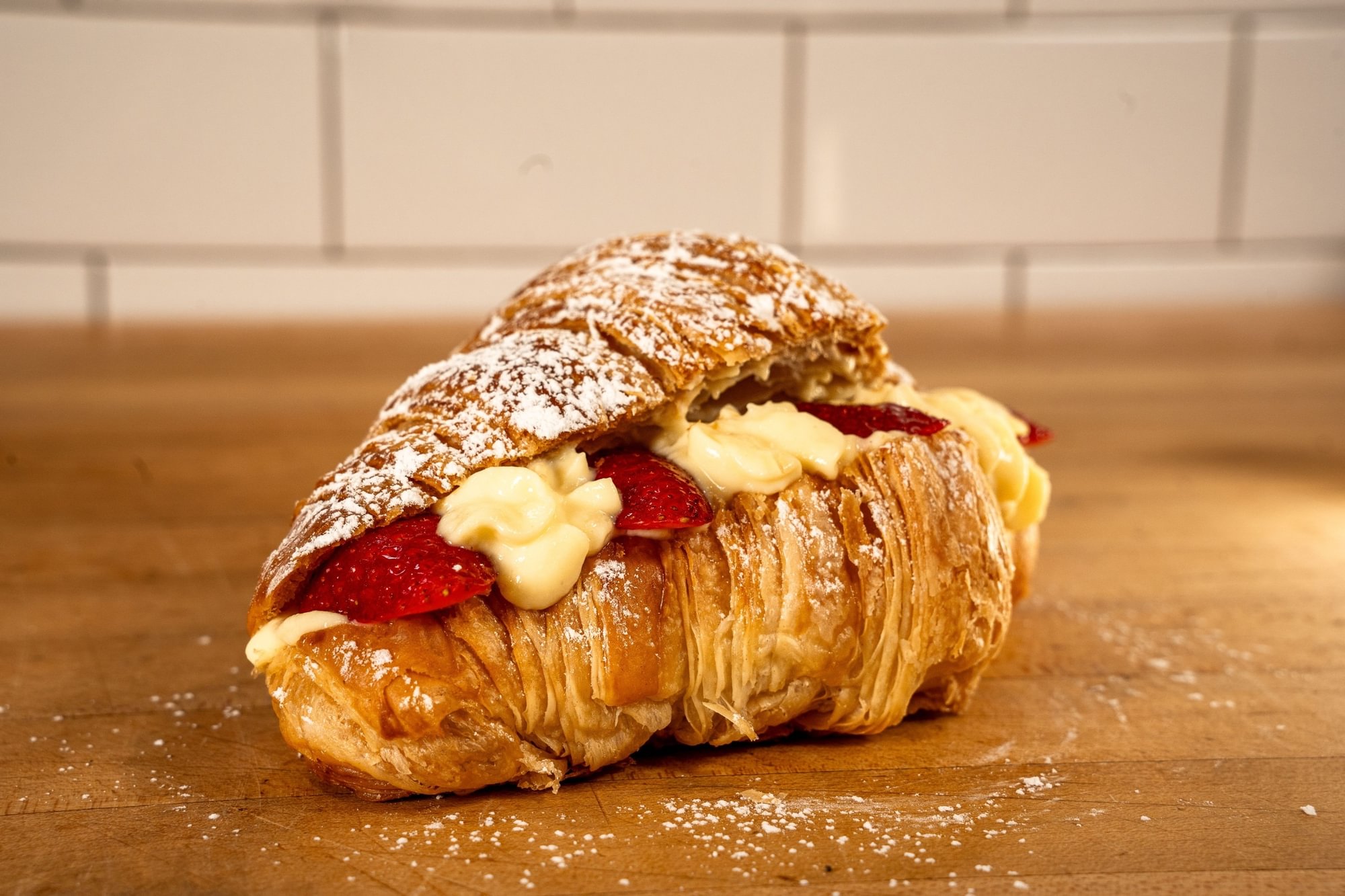 Strawberry Custard Croissant