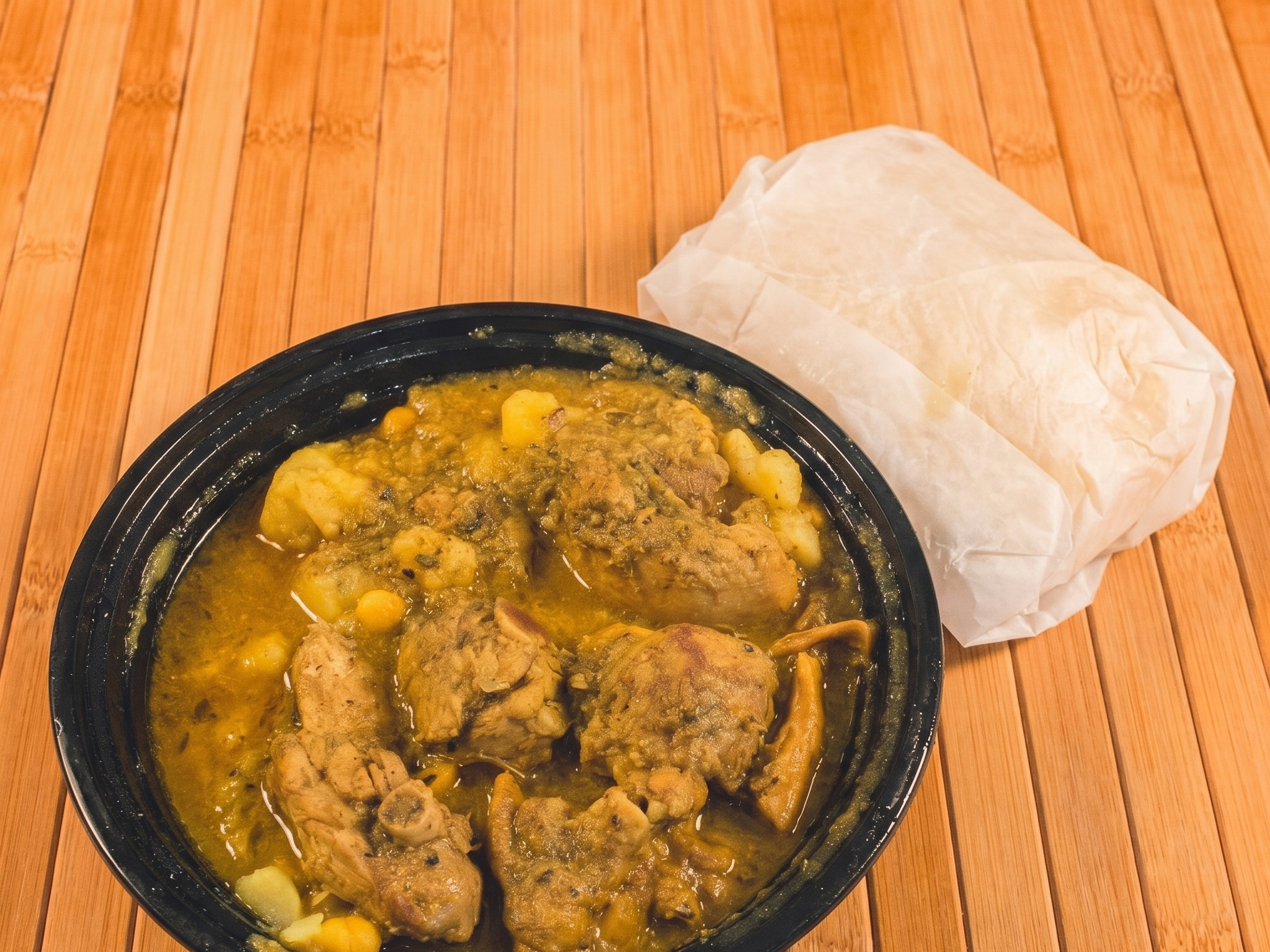 Curry Chicken Roti Platter