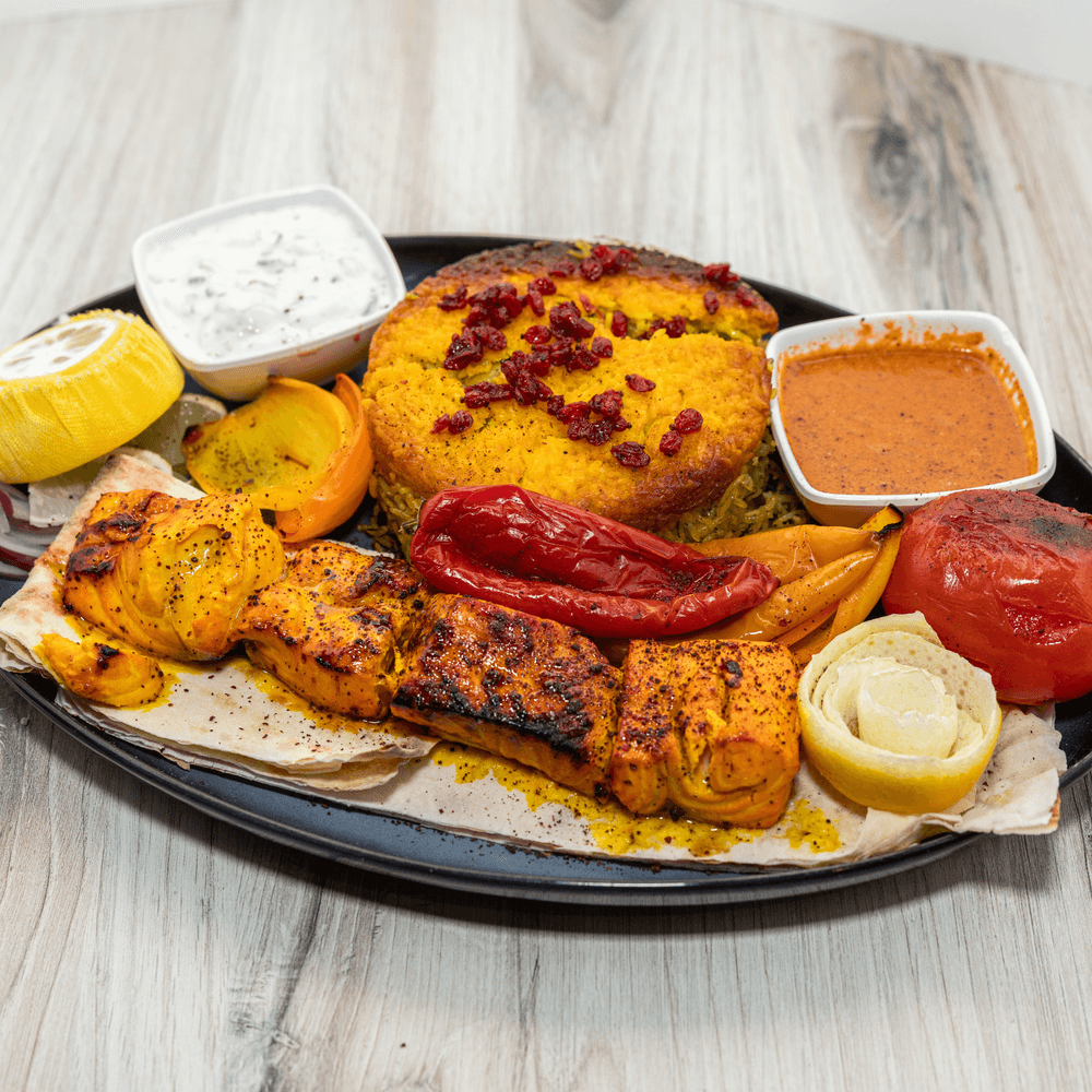 Charbroiled Persian Salmon Kabob