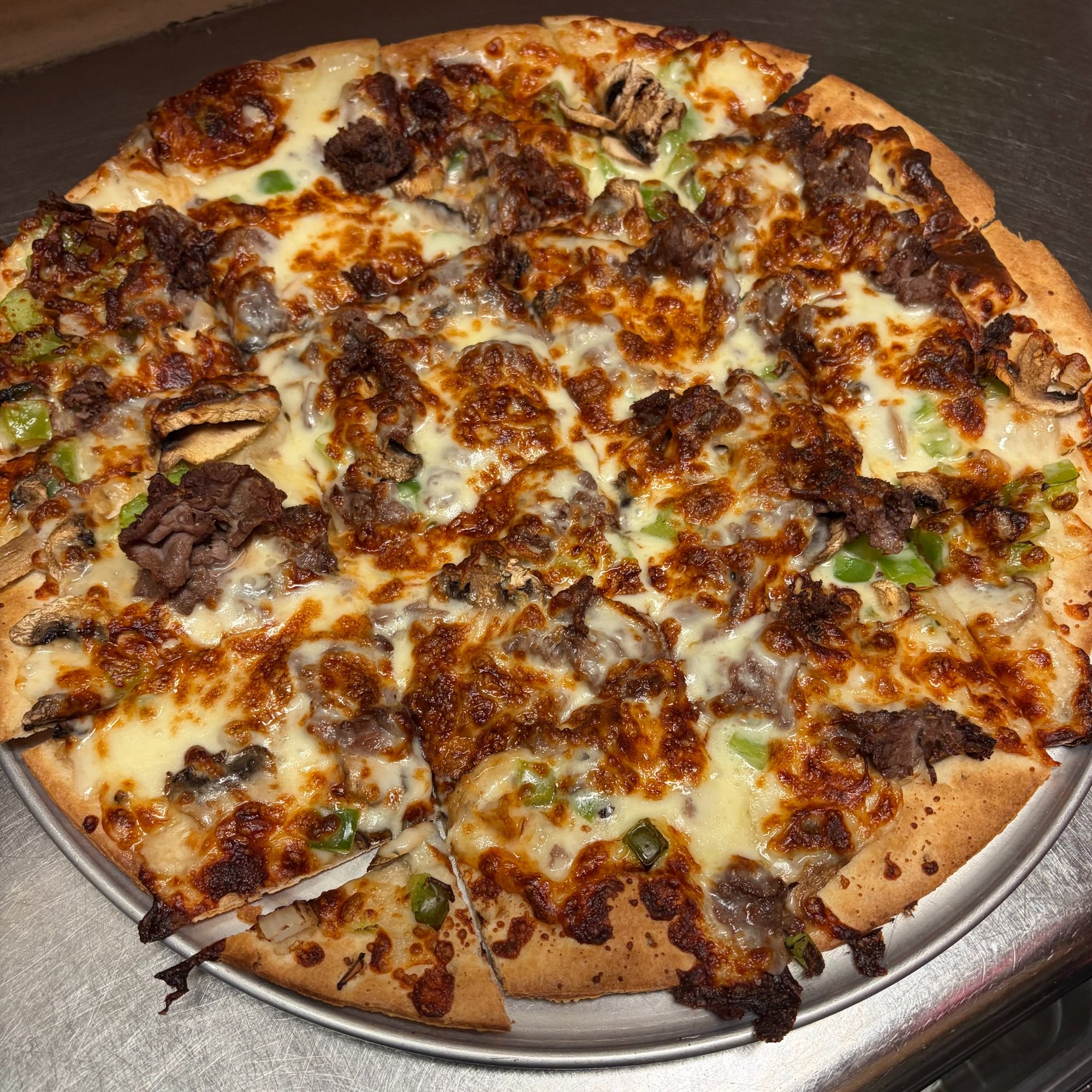 10" Philly Cheese Steak Pizza