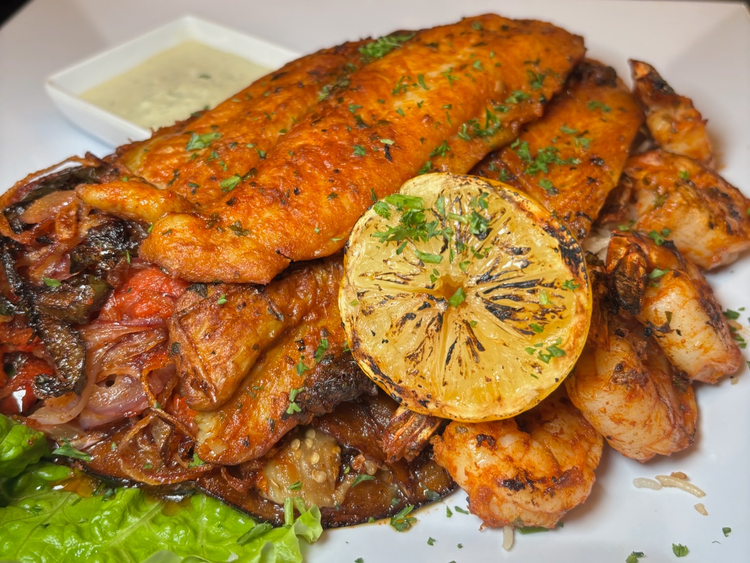 grilled Fish and Shrimp