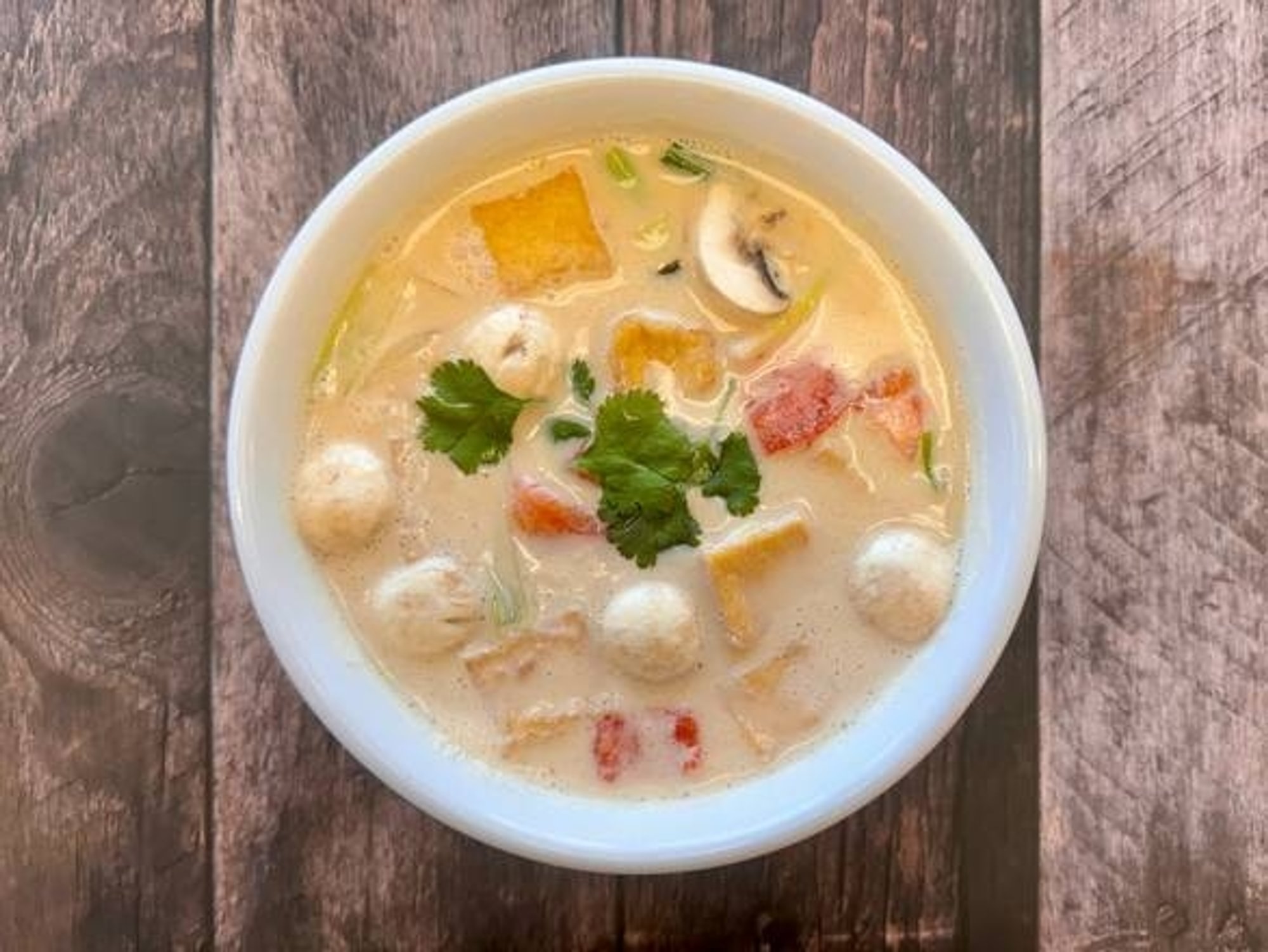 TOM KHA DUMPLING SOUP