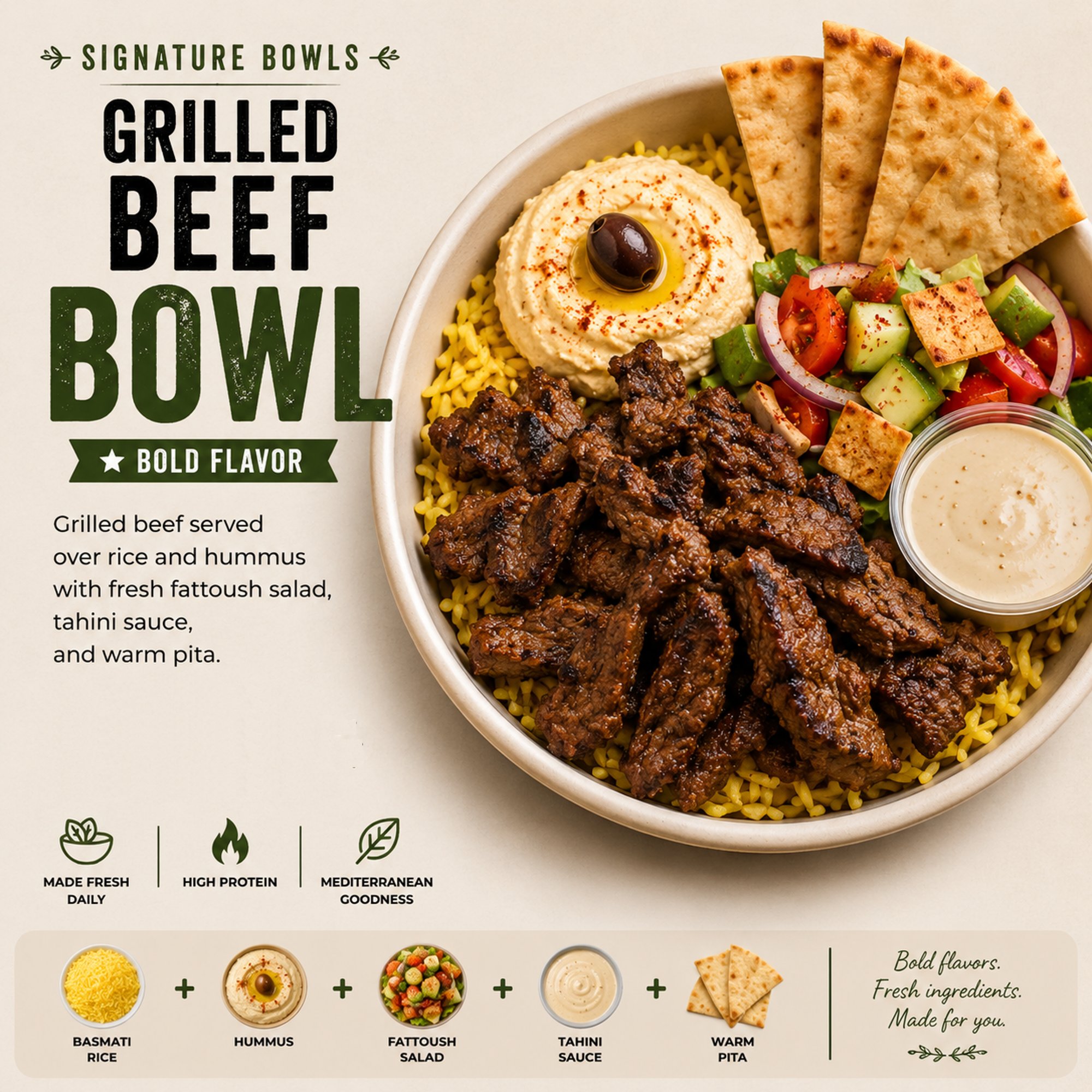 Grilled Beef Bowl