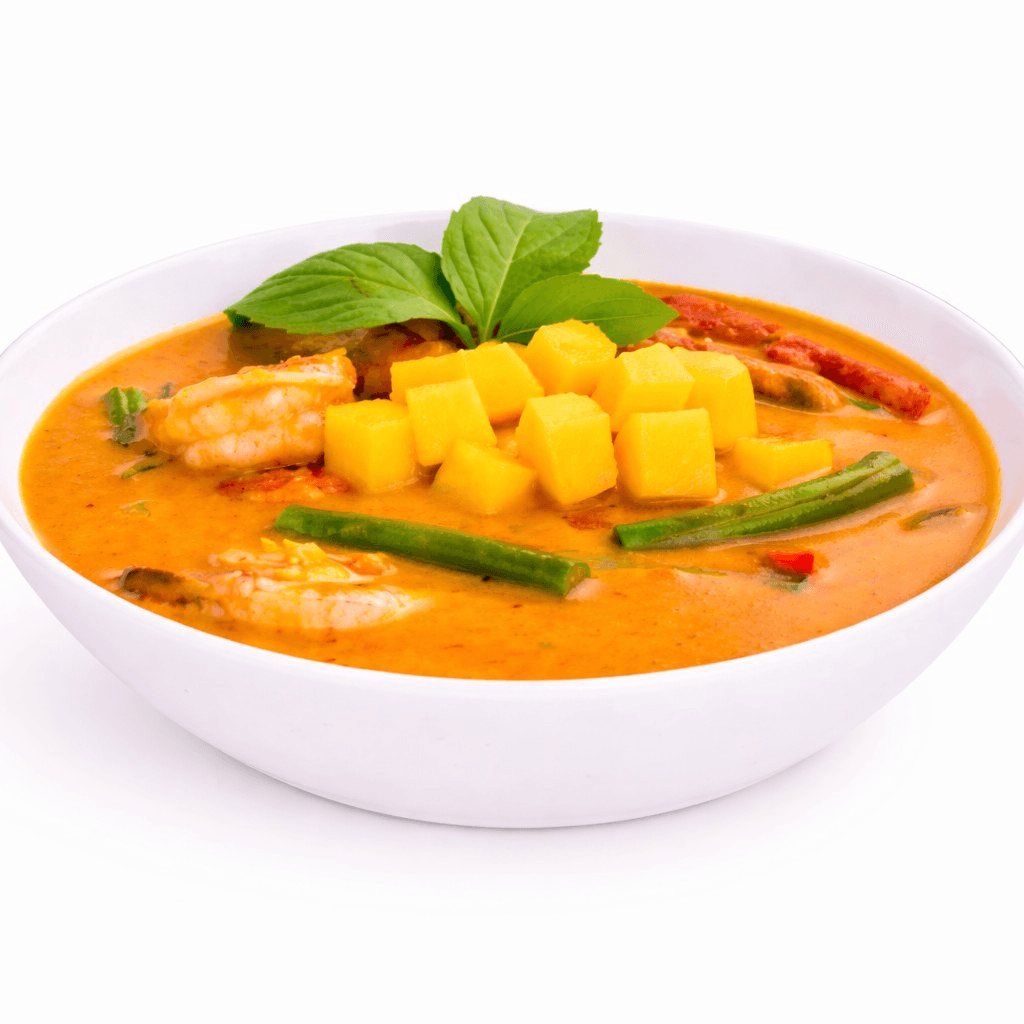 Panang Shrimp with Mango Curry