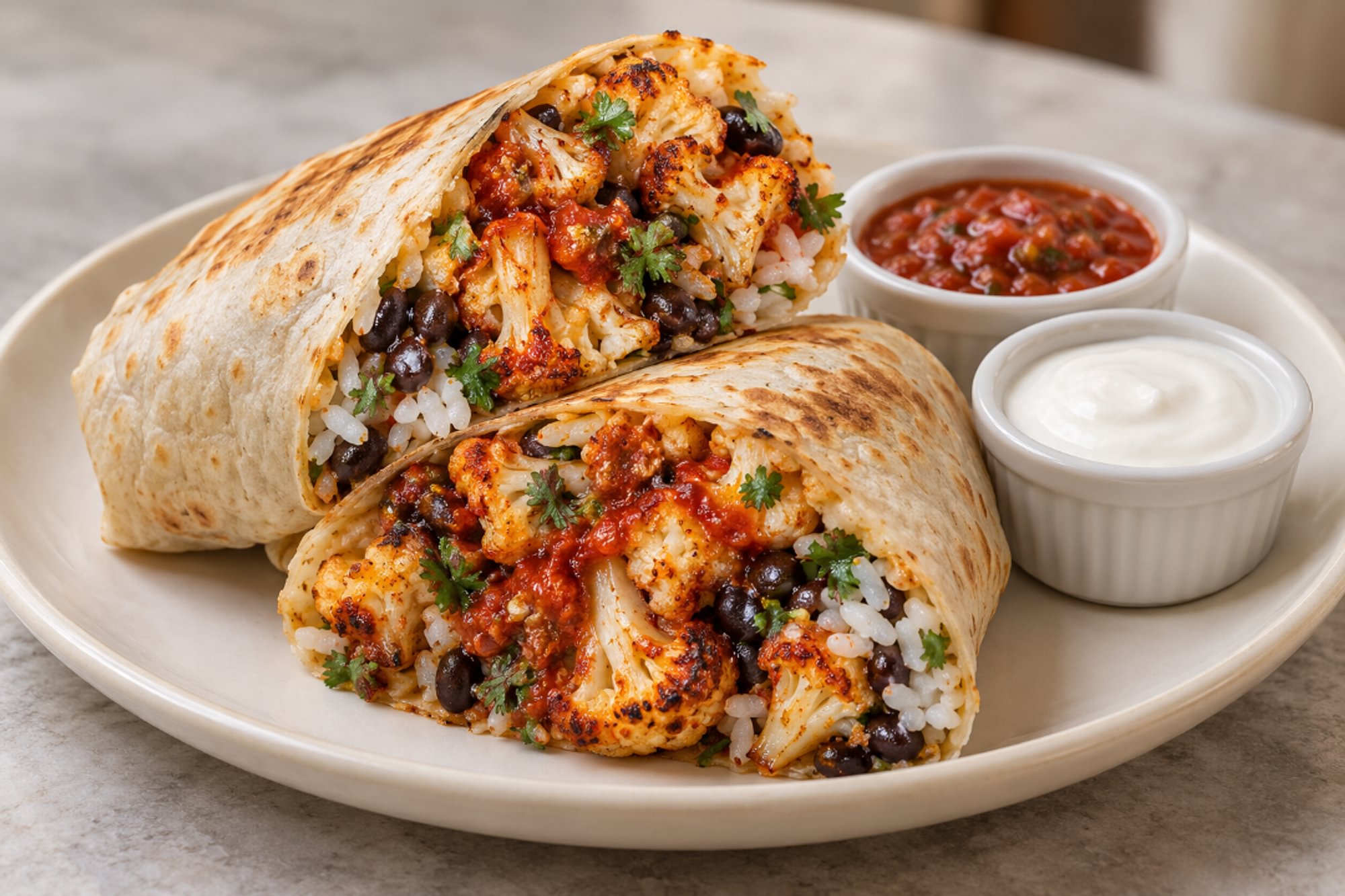 Gobi Cauliflower Burrito