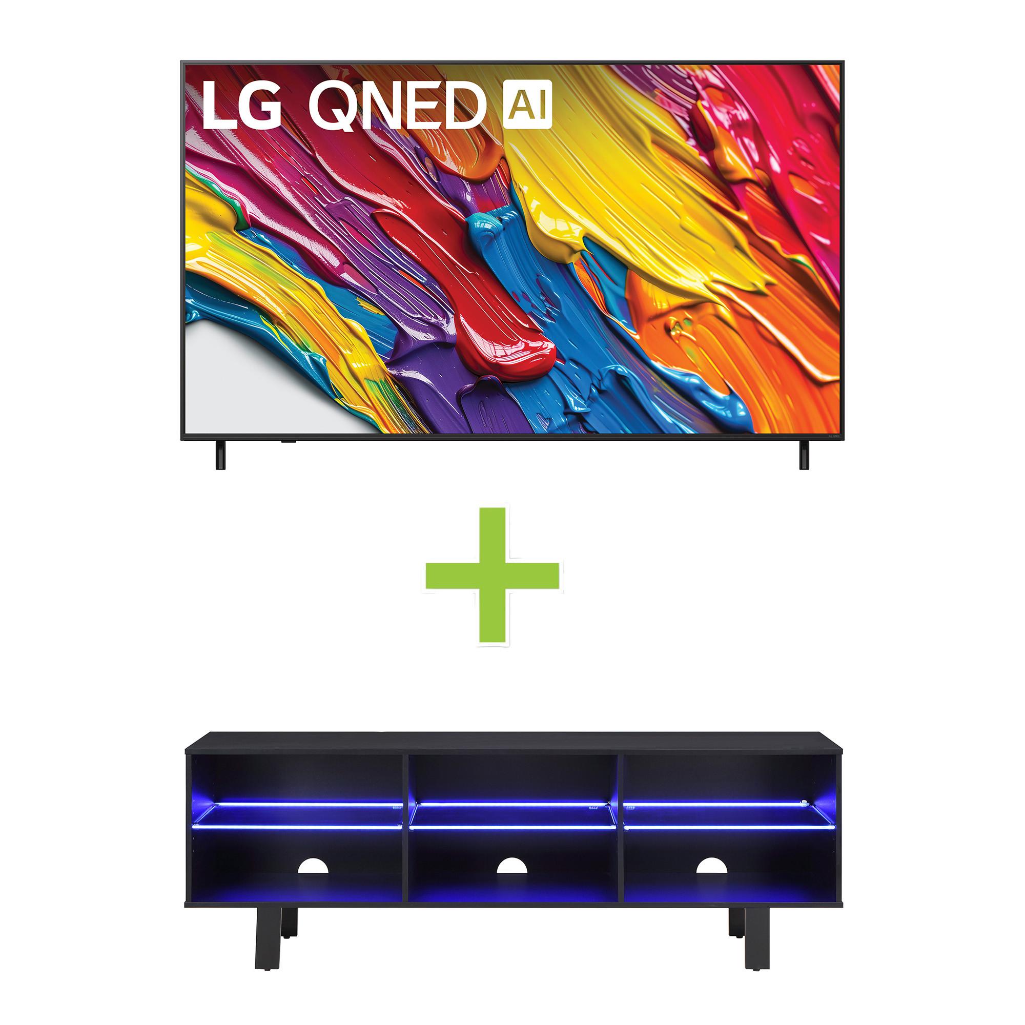 75" LG QNED TV w/ 65" TV Stand