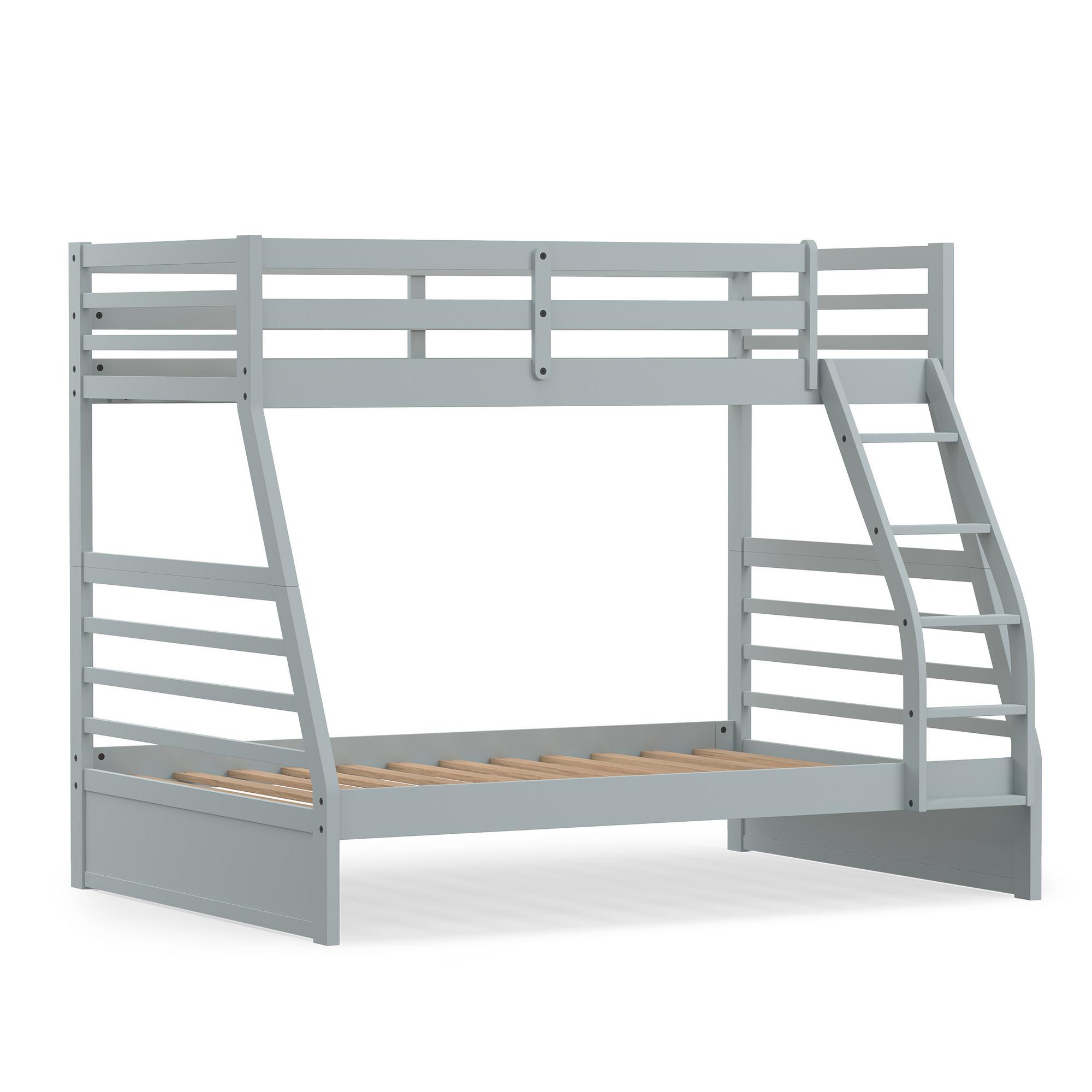Rize Twin/Full Bunk Bed - Grey
