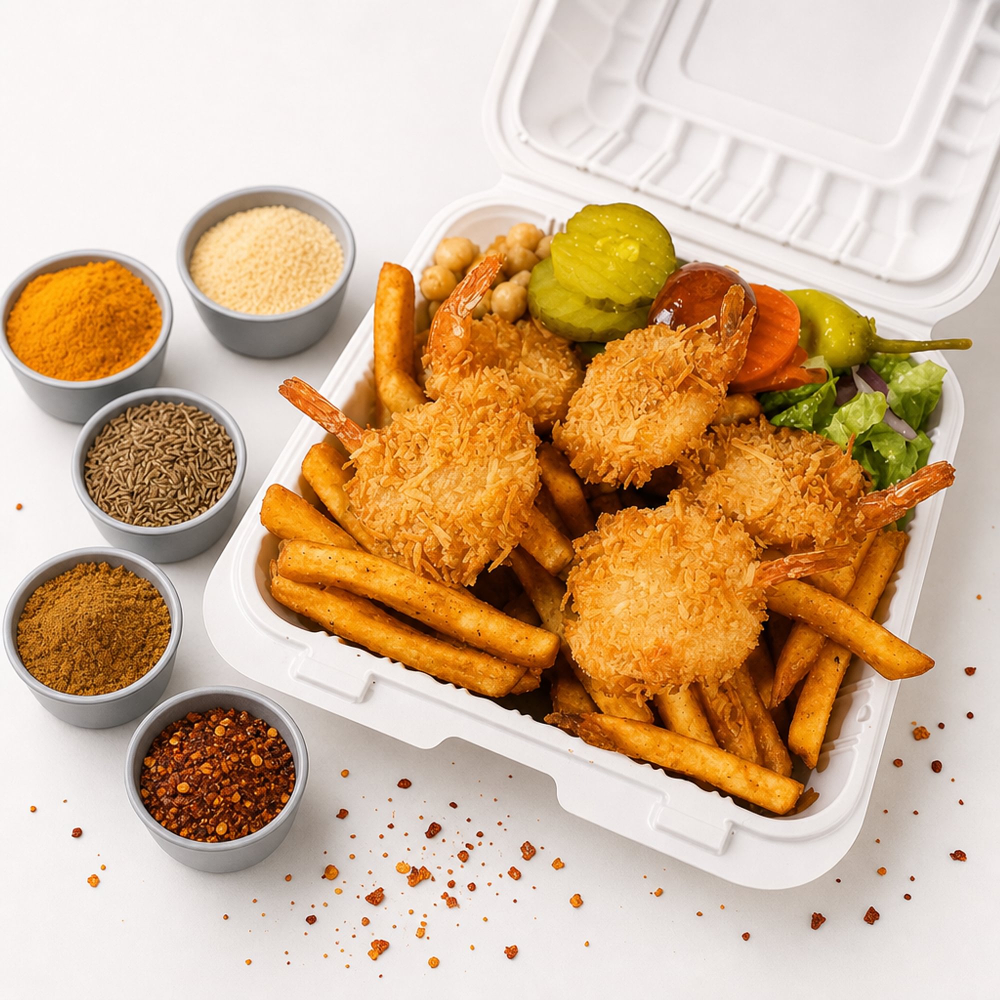 Jumbo Shrimp with Fries