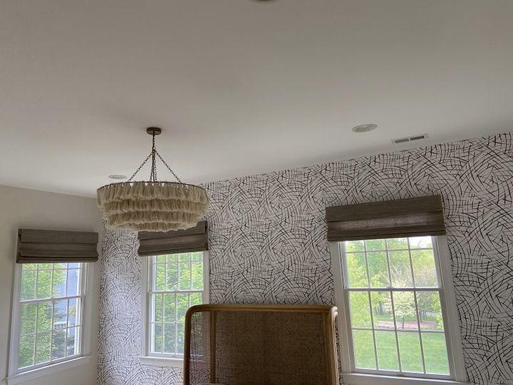 Complement your unique style with the right window treatments. We love how these Pittstown, NJ, homeowners matched these elegant Woven Wood Roman Shades to their trendy dining room design.  BudgetBlindsPhillipsburg  WovenWoodRomanShades  ShadesOfBeauty  FreeConsultation  WindowWednesday  PittstownNJ