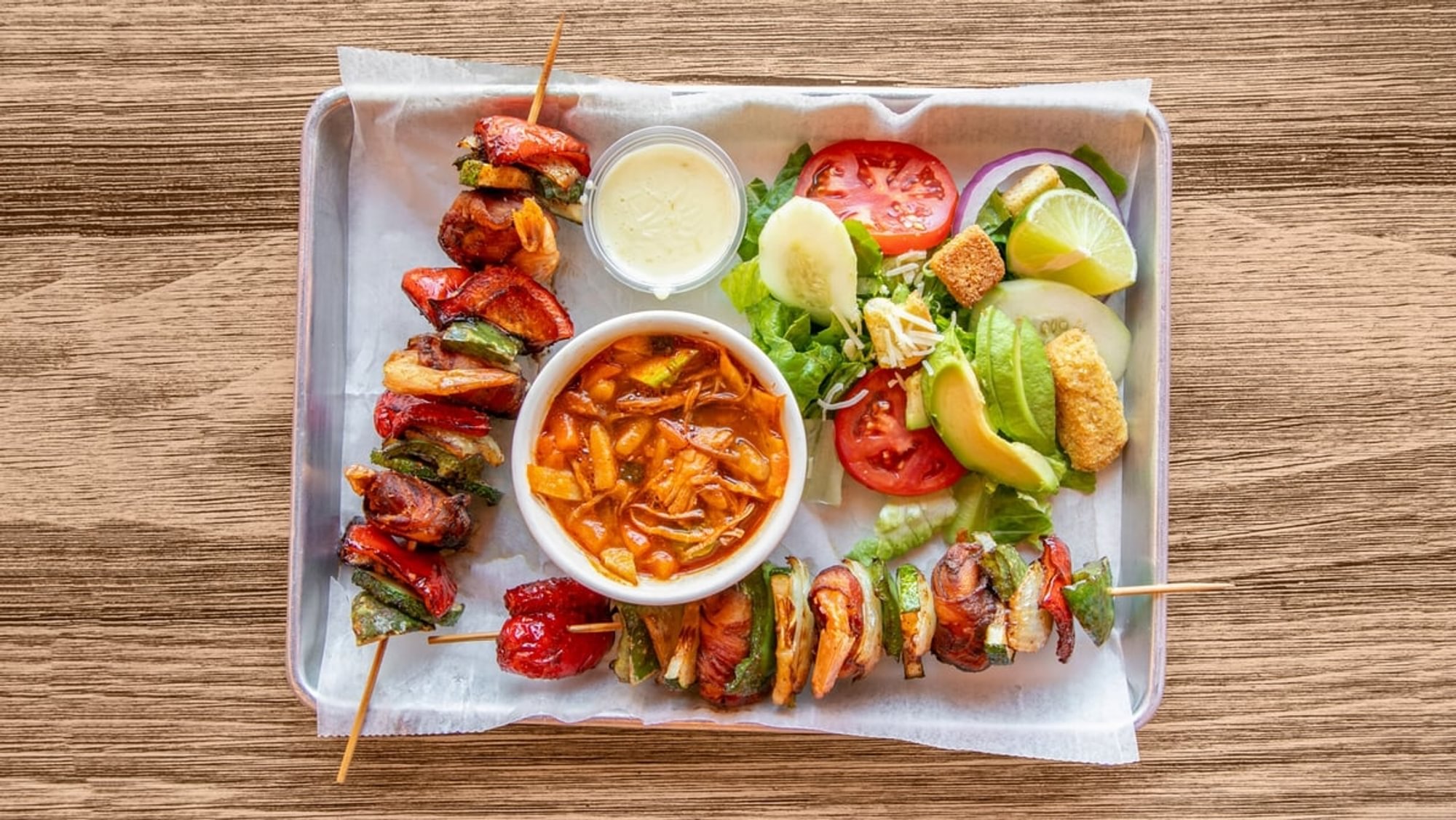 Camarones a la Brochetas